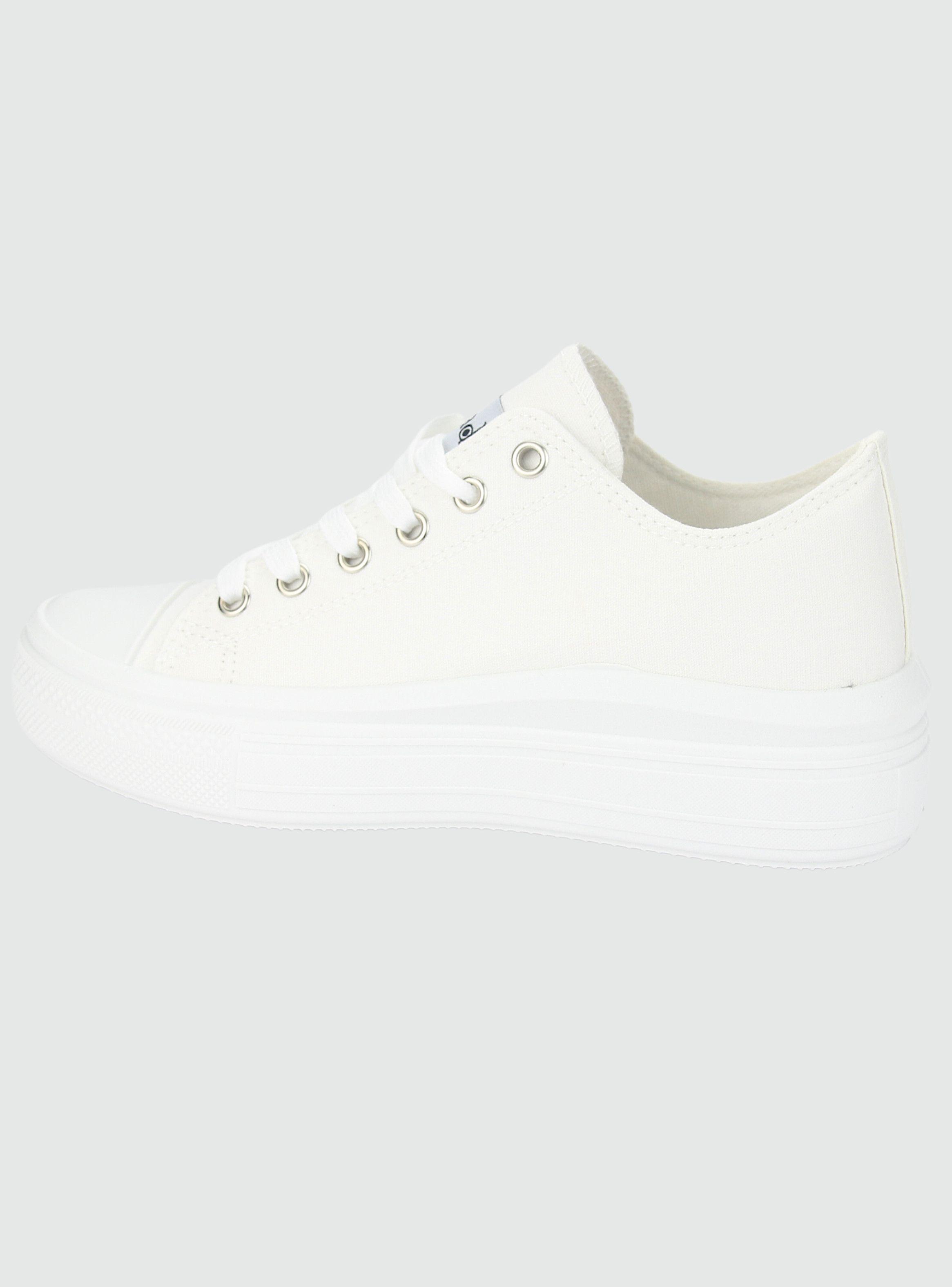Zapatilla Chalada Mujer Clu-10 Blanco Plataforma-1