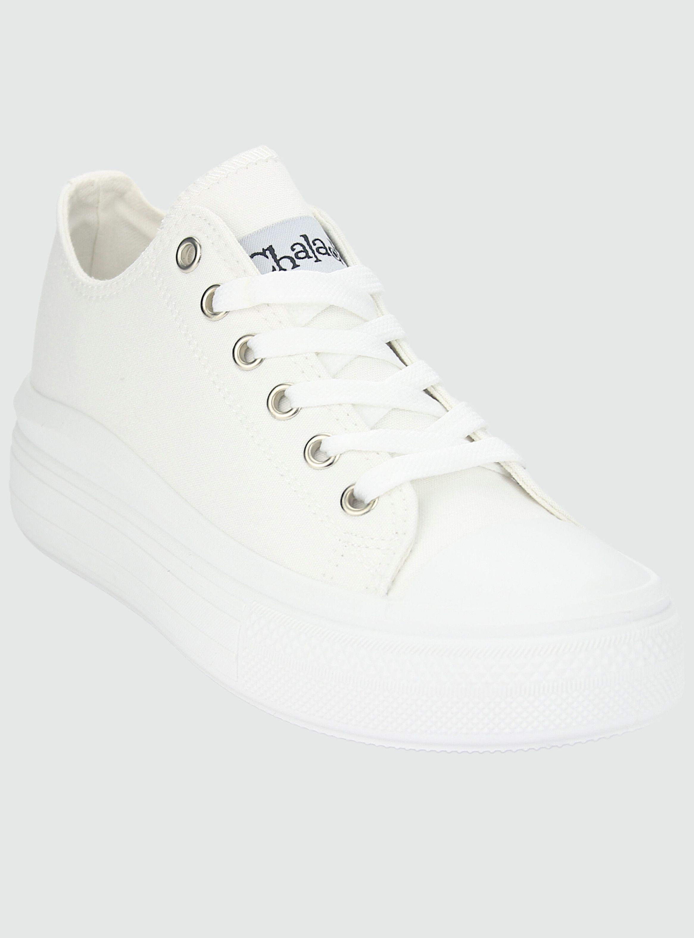 Zapatilla Chalada Mujer Clu-10 Blanco Plataforma-2