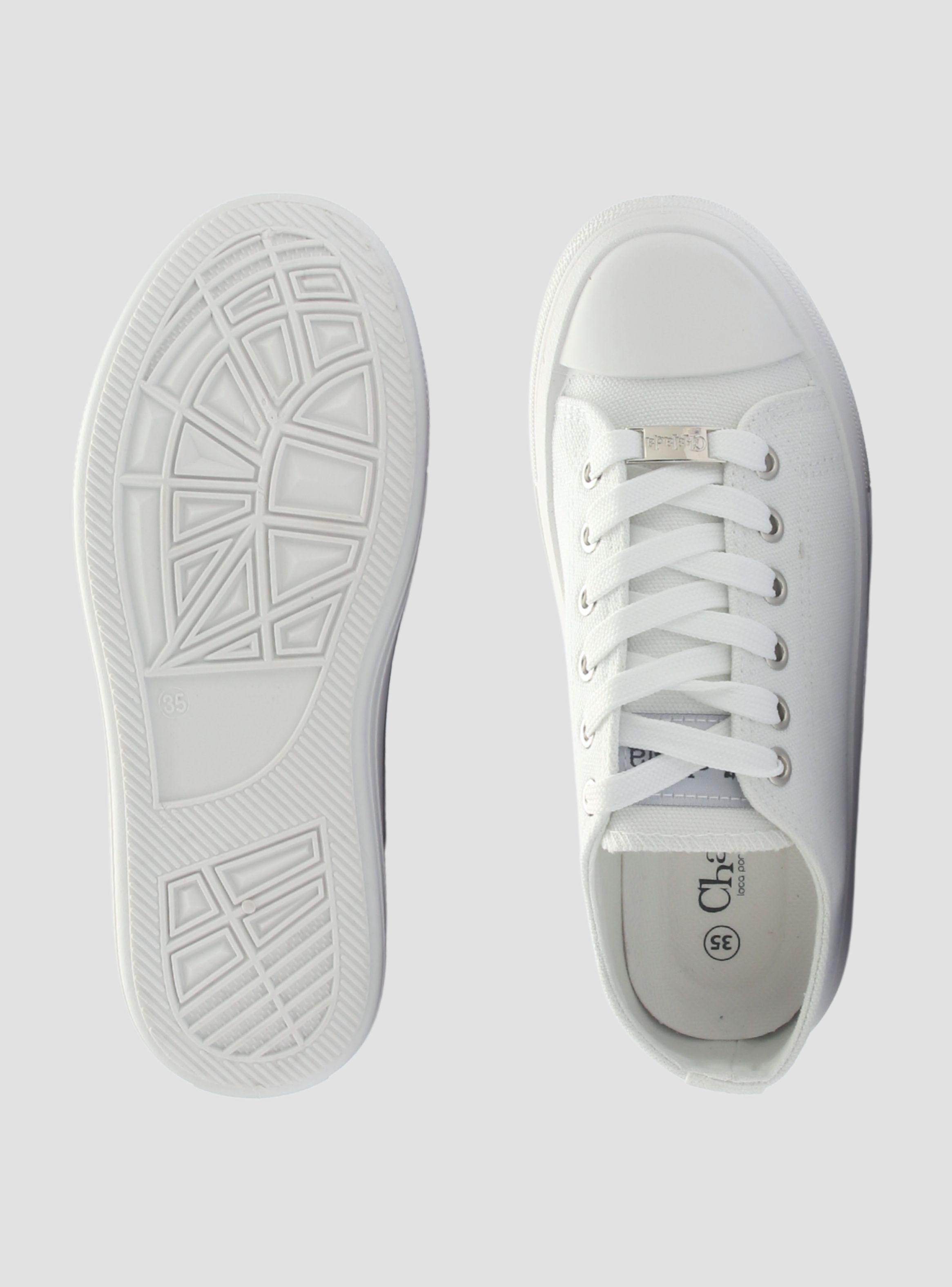 Zapatilla Chalada Mujer Clu-10 Blanco Plataforma-5