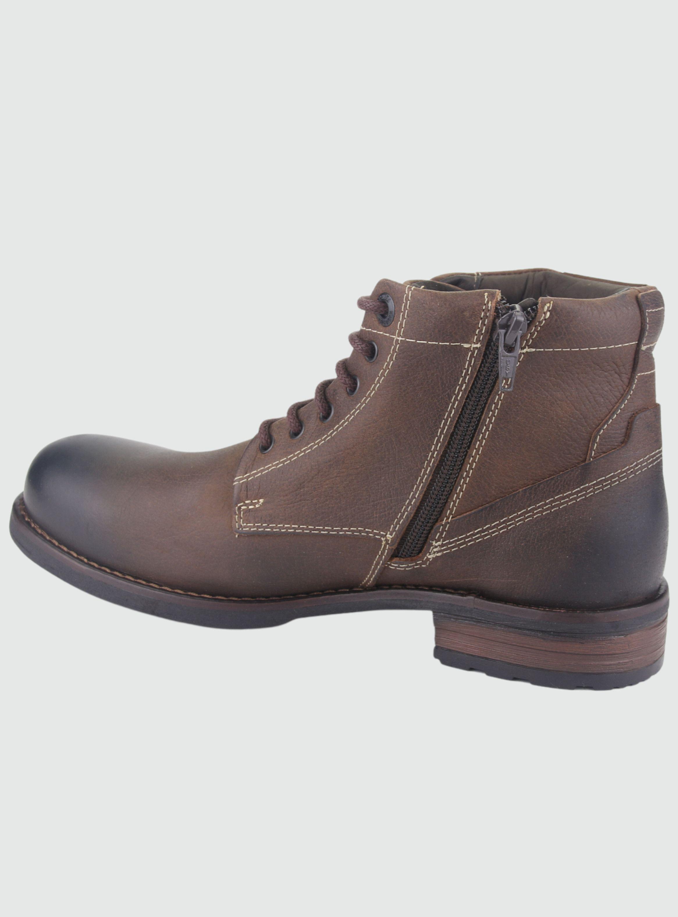 Botin Ferracini Hombre 9886 Café Casual-1