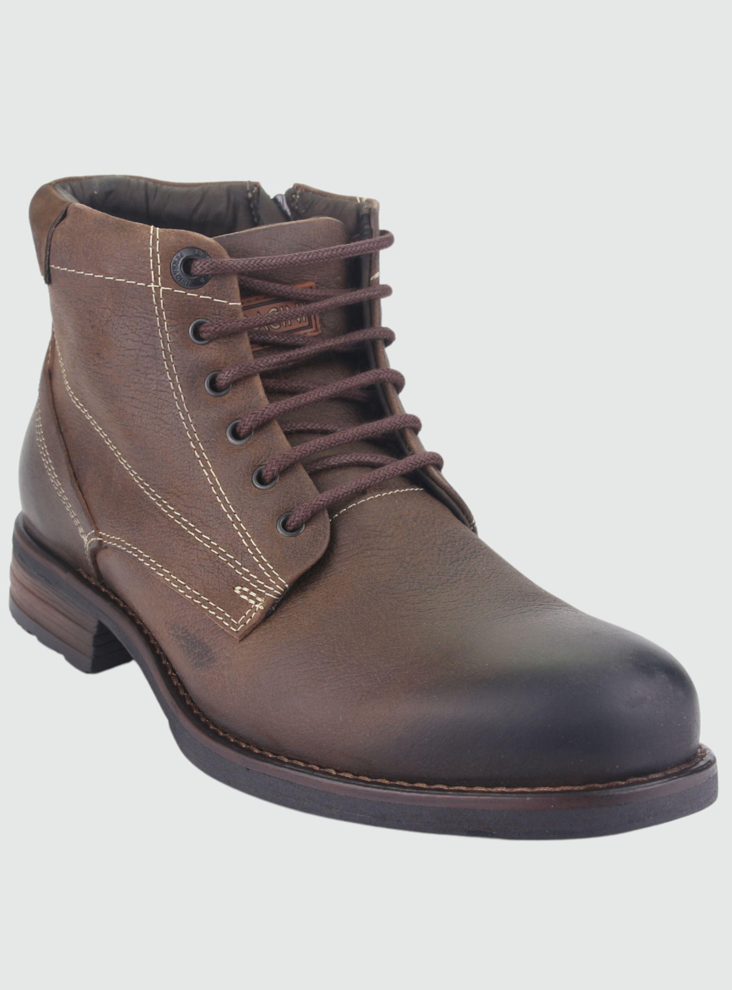 Botin Ferracini Hombre 9886 Café Casual-2