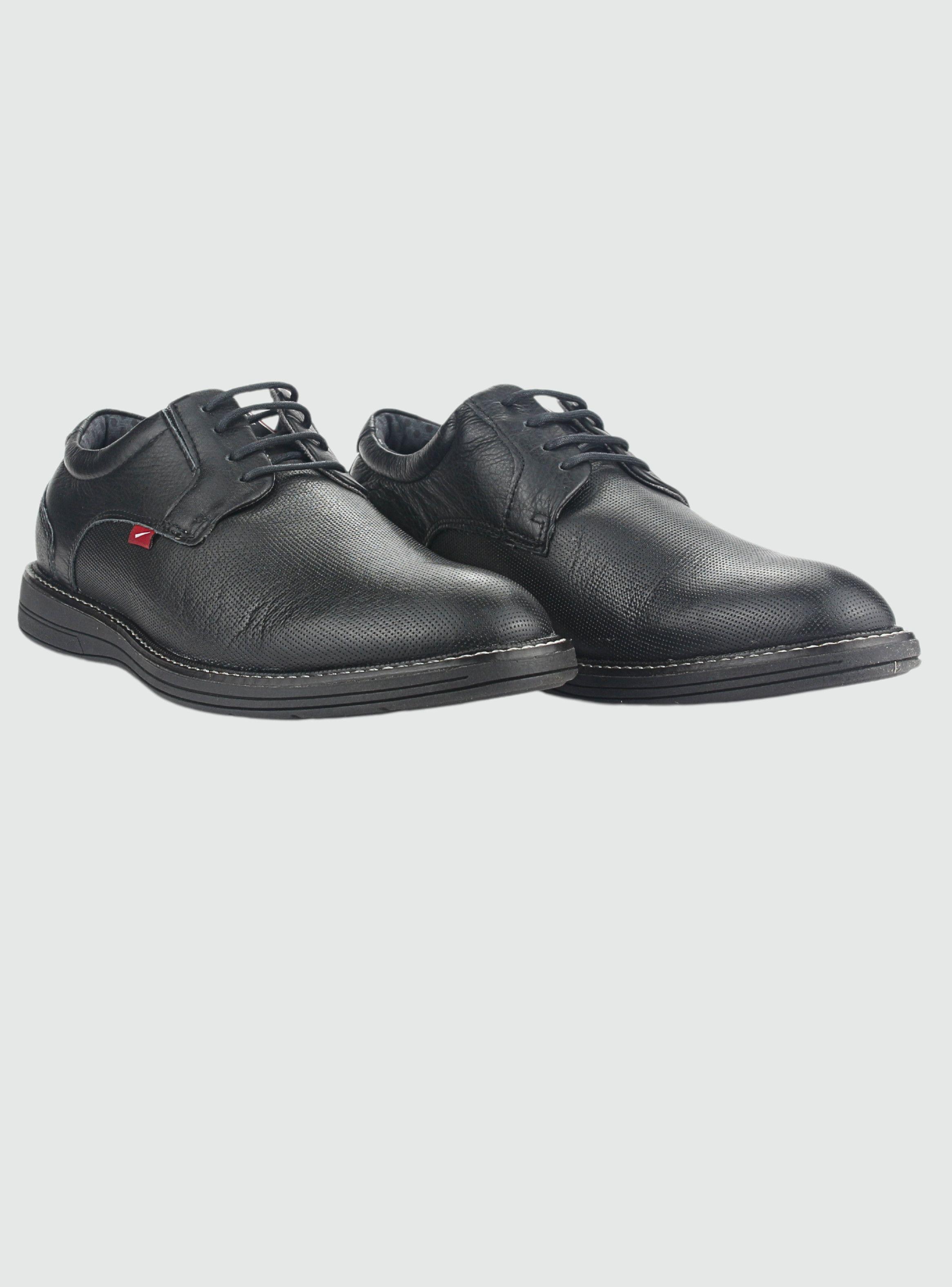 Zapato Ferracini Hombre 6152 Kingston Negro/Negro Casual-4