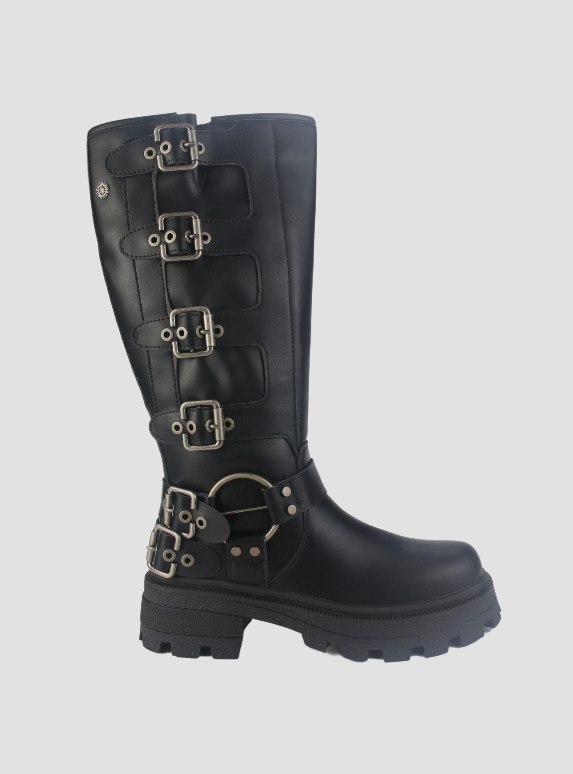 Bota Chalada Mujer Triva-1 Negro Casual-0