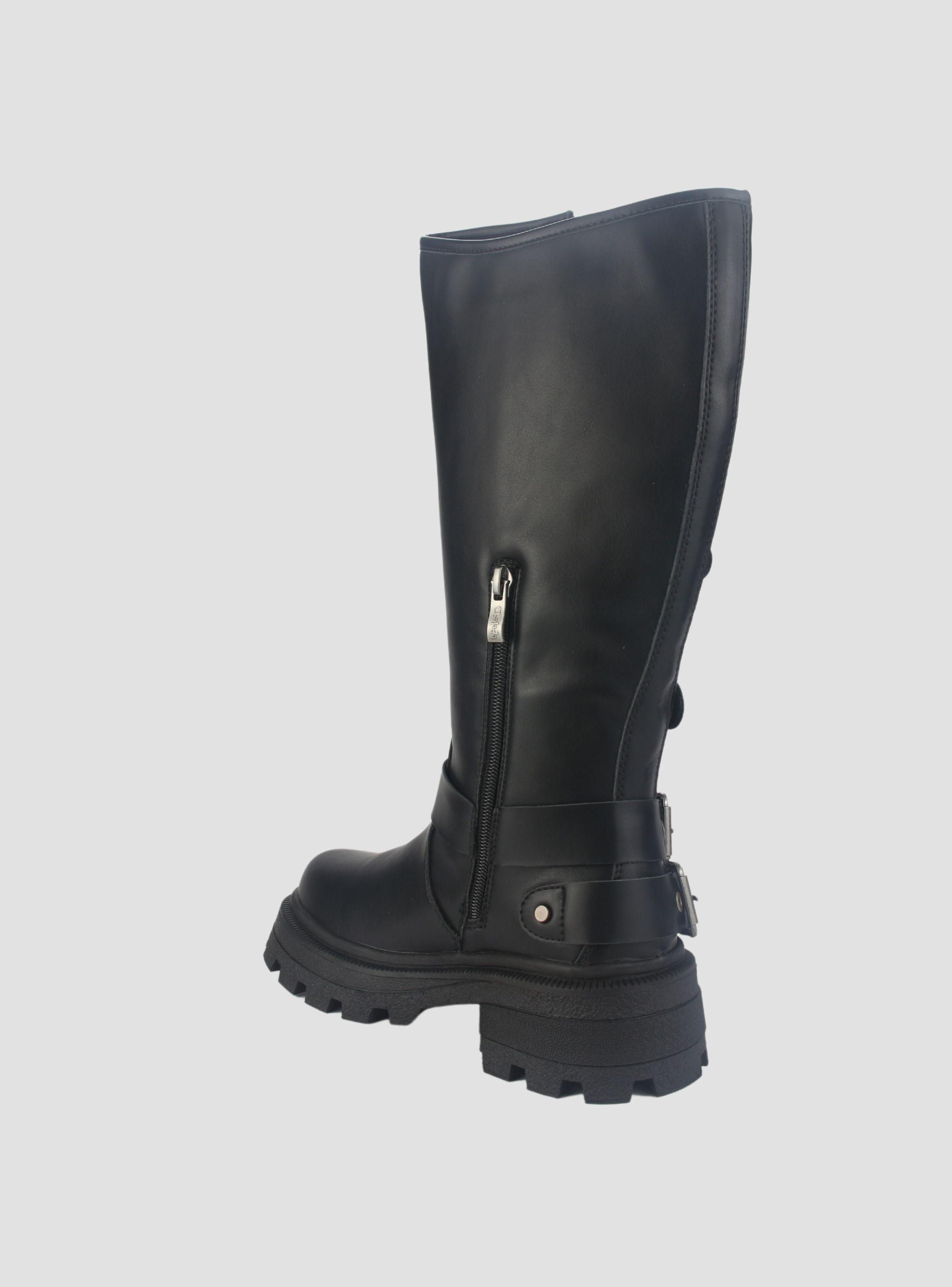 Bota Chalada Mujer Triva-1 Negro Casual-3