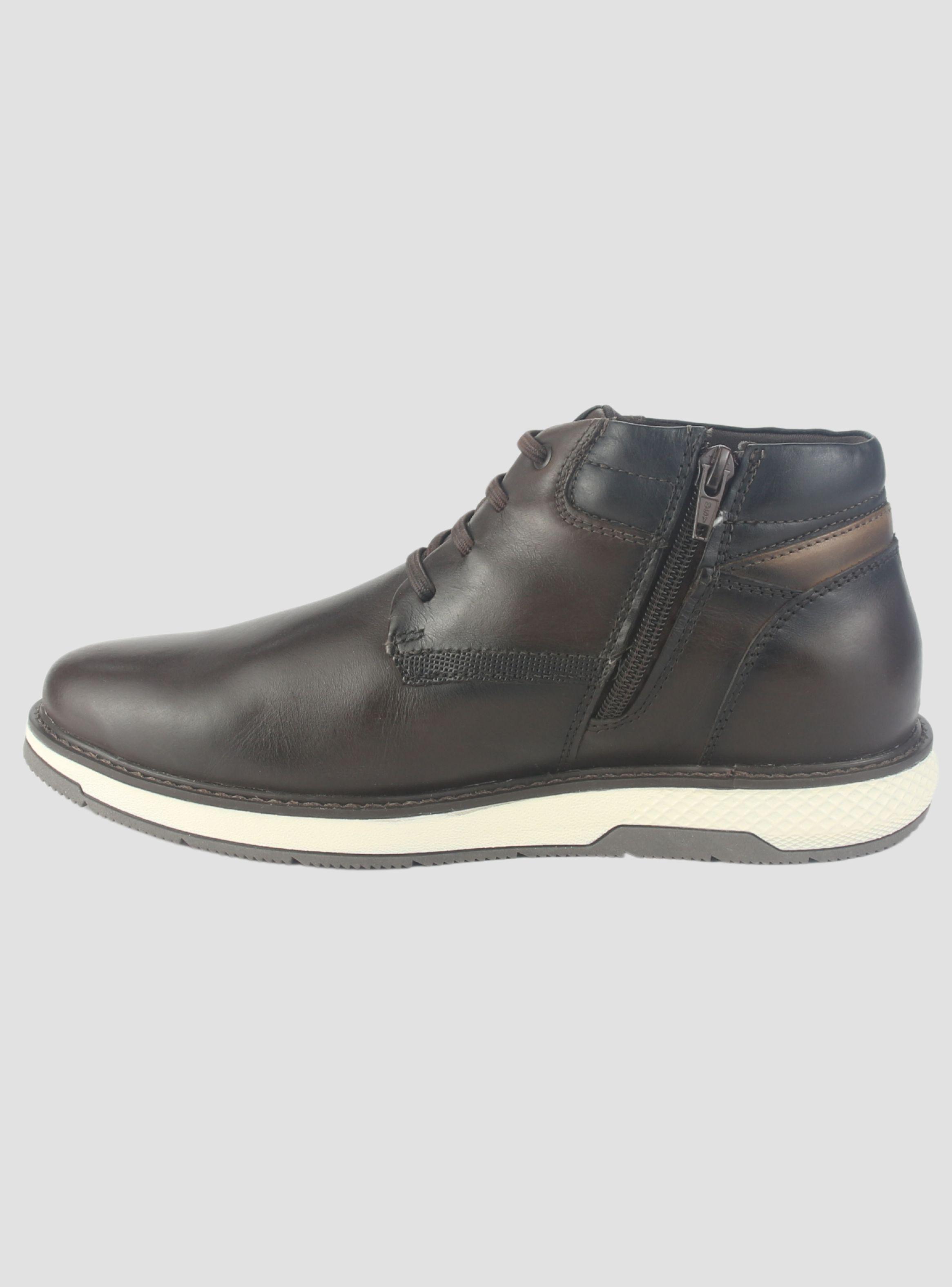 Botin Ferracini Hombre 4172 Wembley Café Oscuro Casual-1