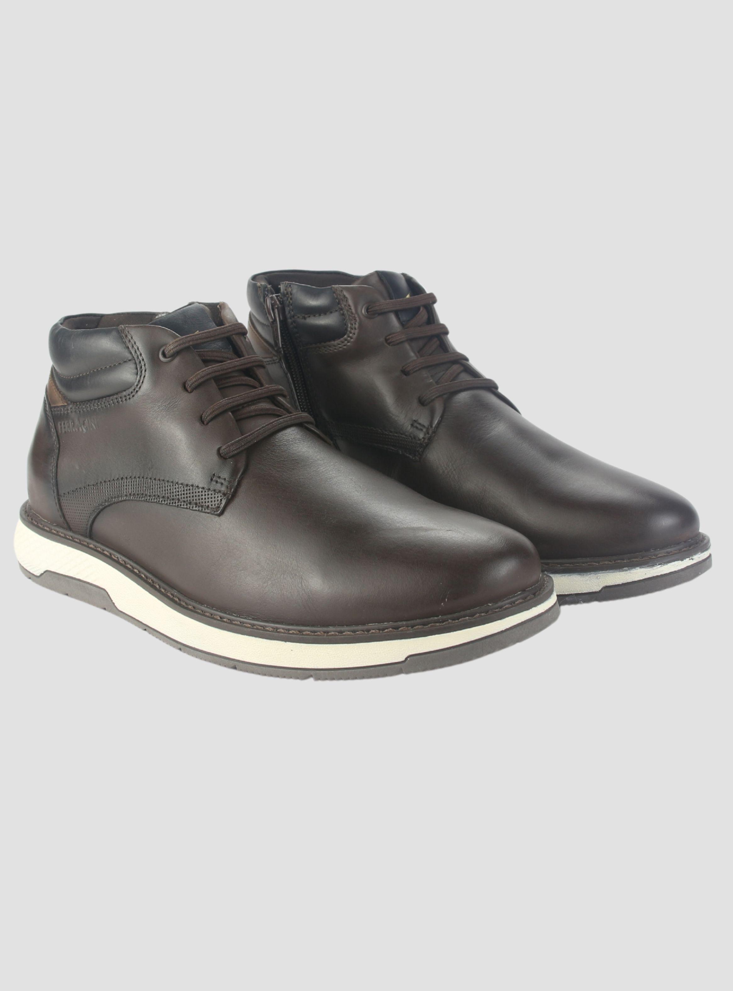 Botin Ferracini Hombre 4172 Wembley Café Oscuro Casual-4