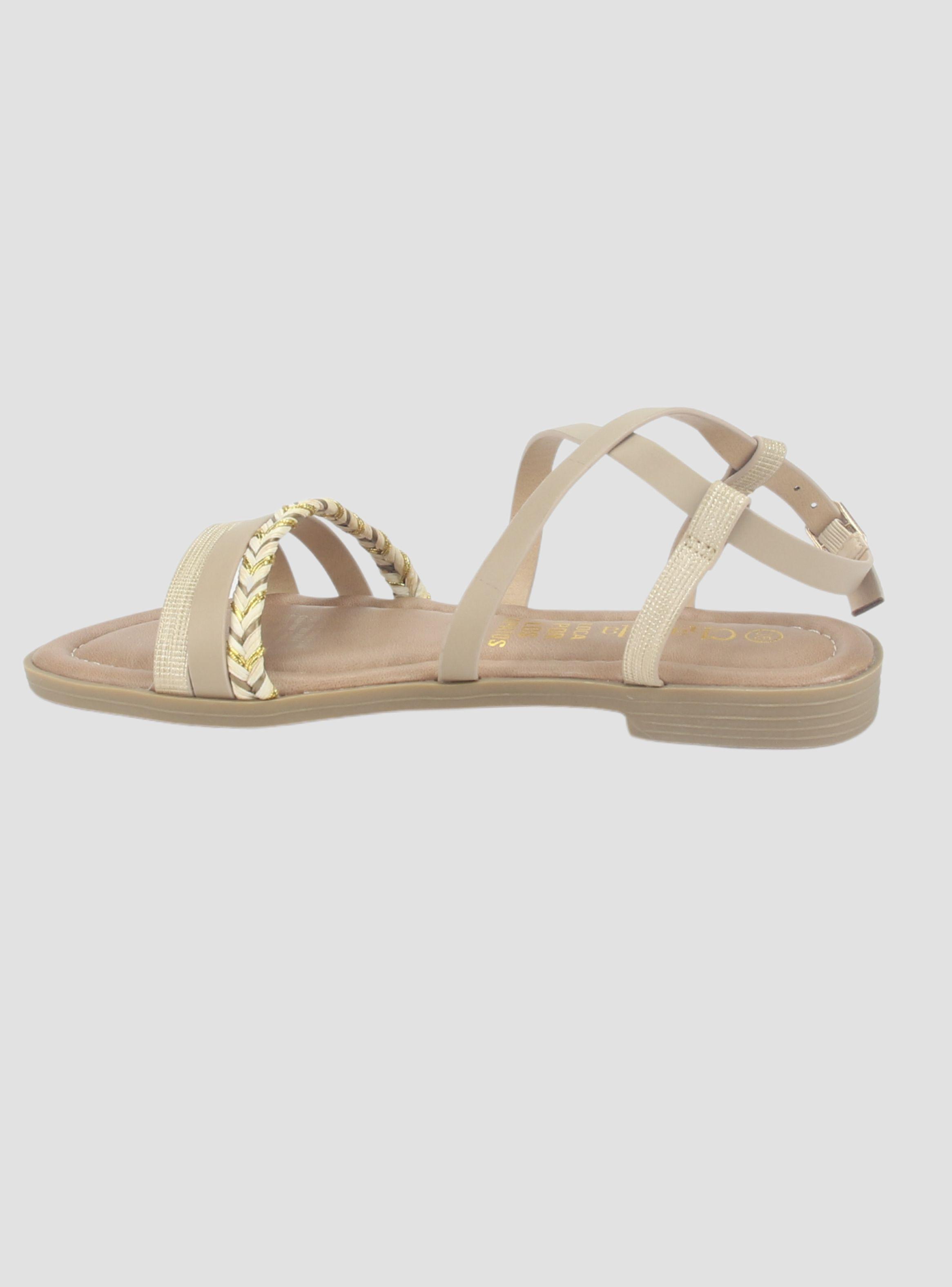 Sandalia Chalada Mujer Call-26 Beige Plana-1