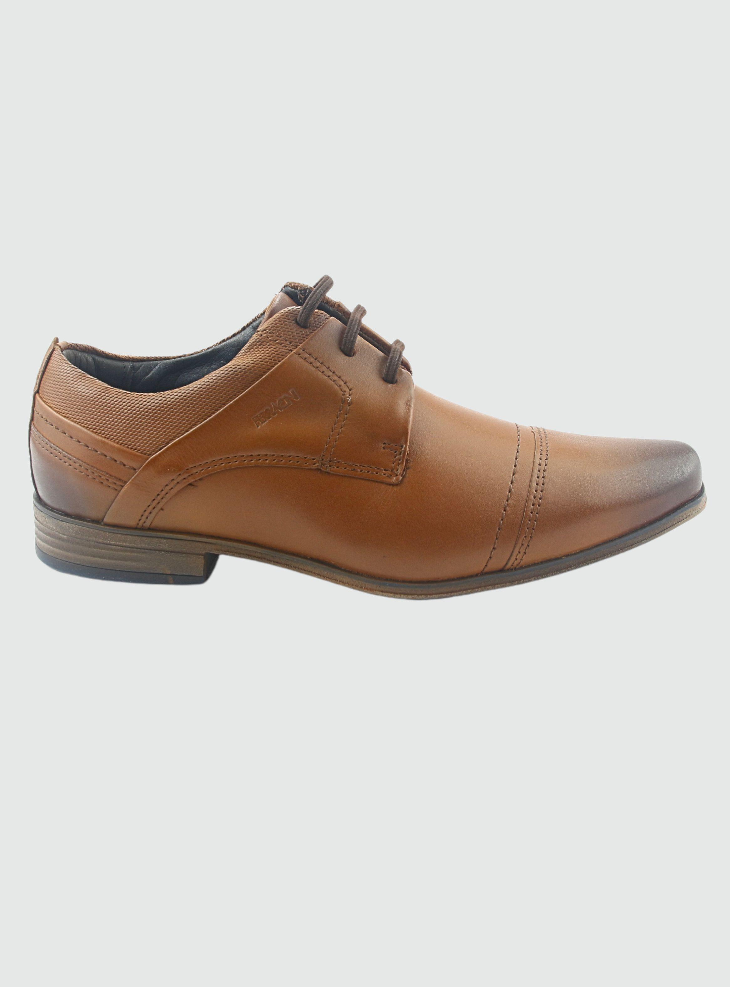 Zapato Ferracini Hombre 6065 Derby Café Casual-0