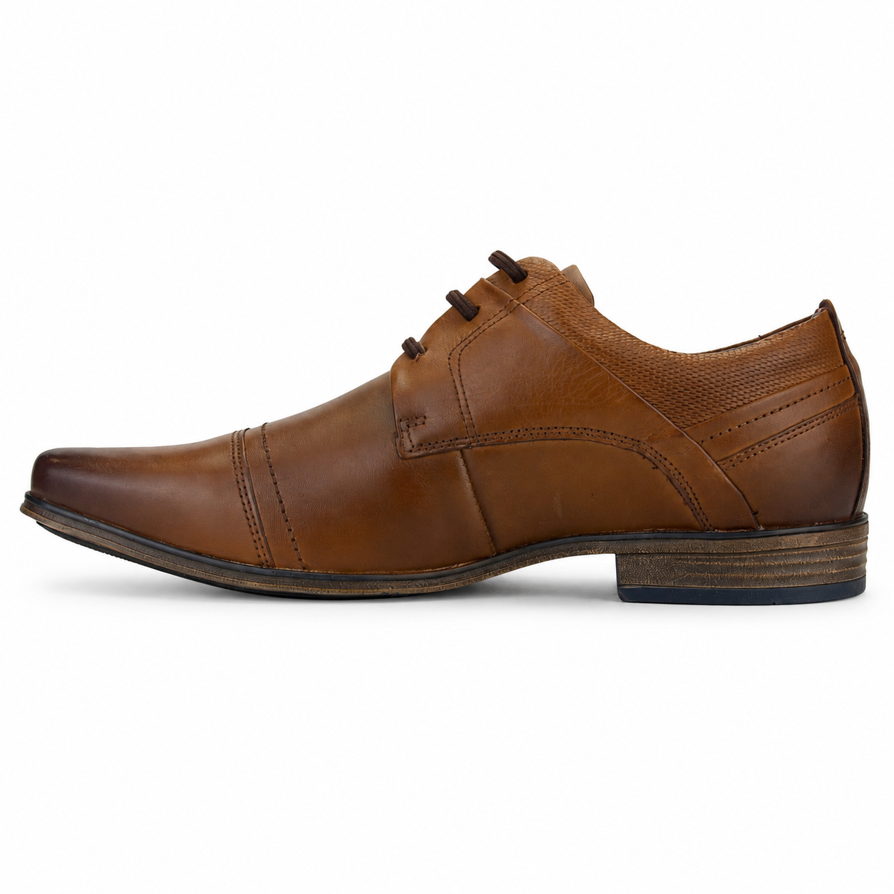 Zapato Ferracini Hombre 6065 Derby Café Casual-1