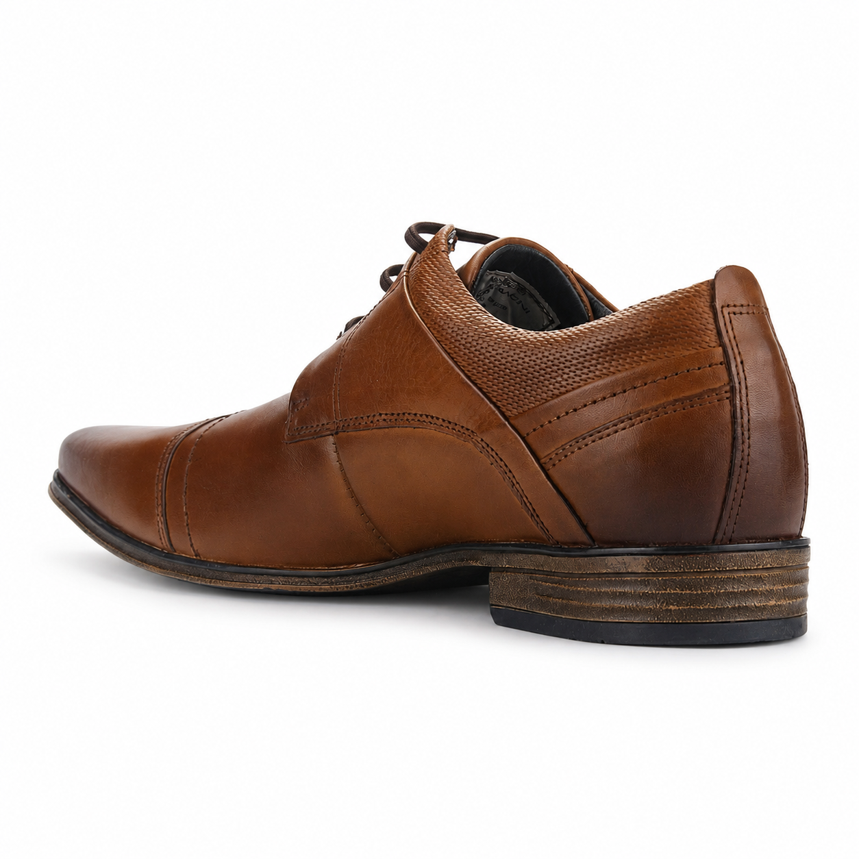 Zapato Ferracini Hombre 6065 Derby Café Casual-3