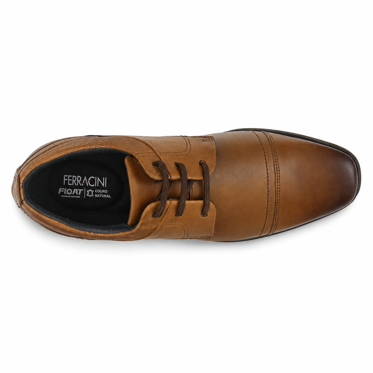 Zapato Ferracini Hombre 6065 Derby Café Casual-4