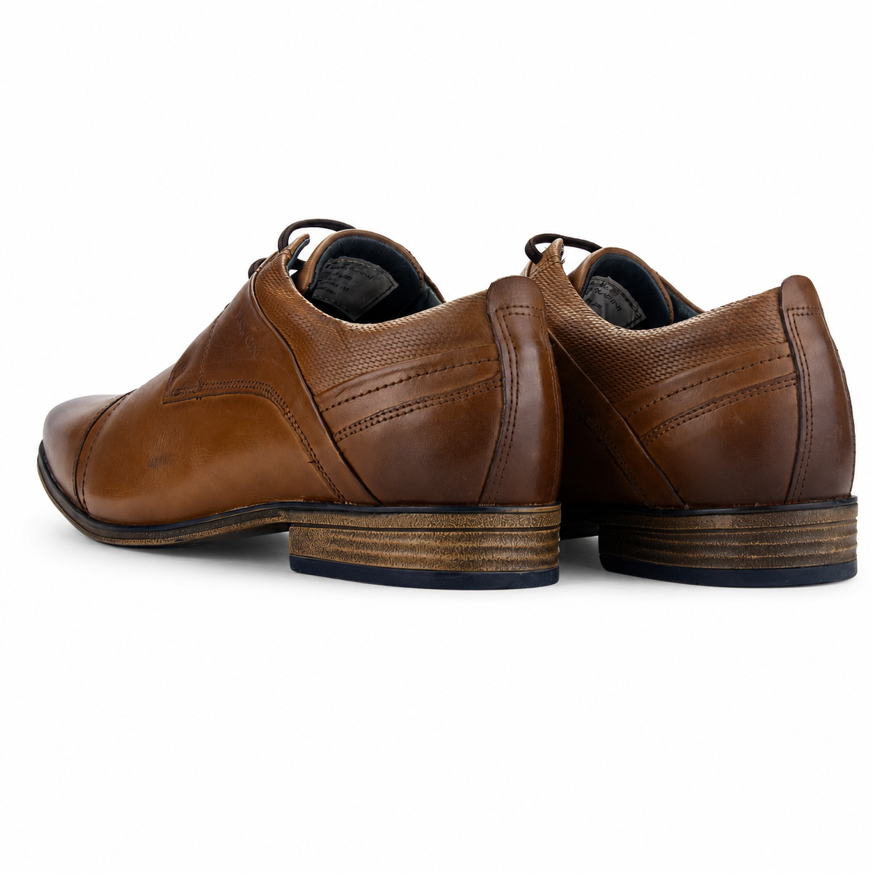 Zapato Ferracini Hombre 6065 Derby Café Casual-7