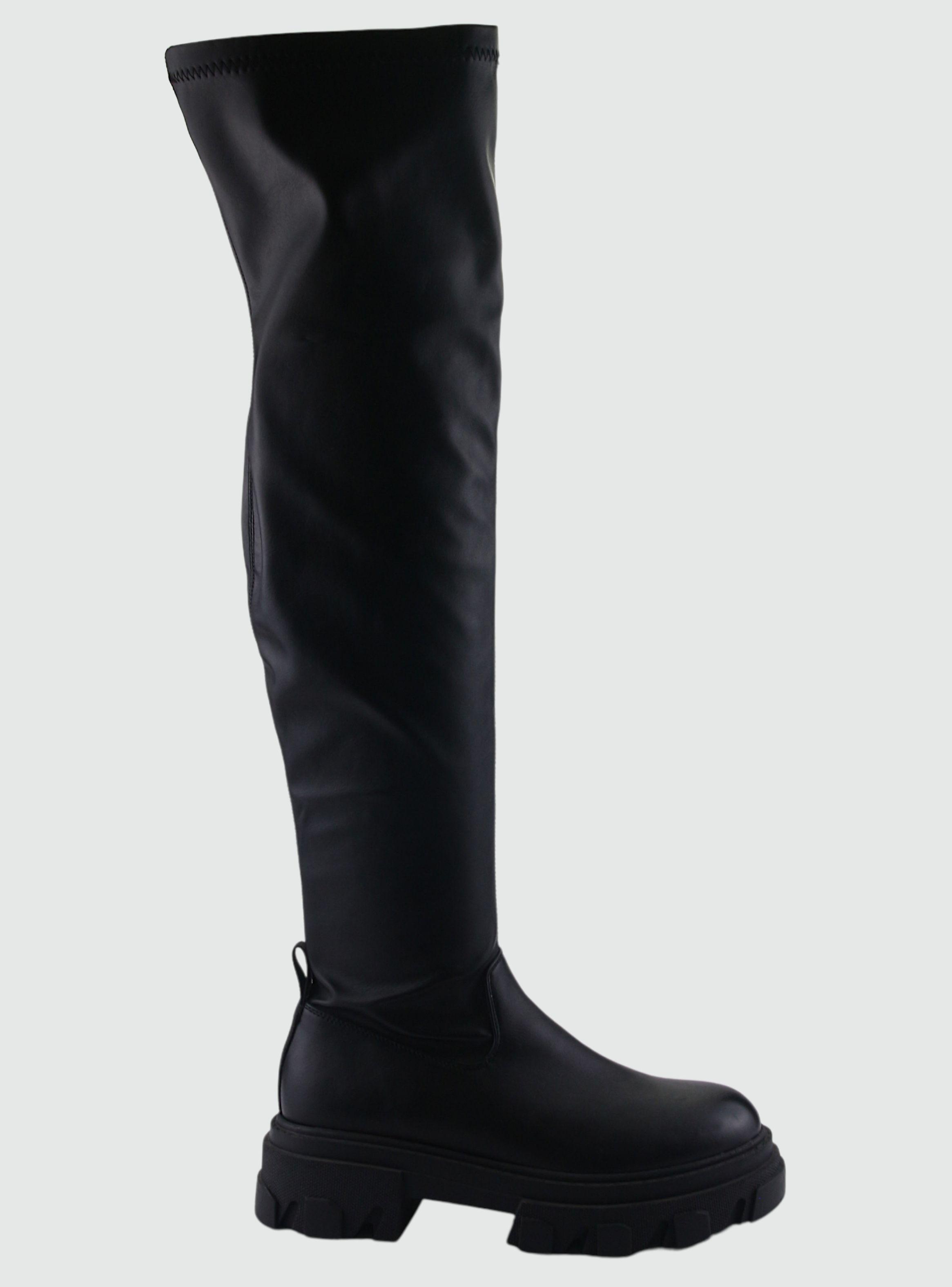 Bota Chalada Mujer Karl-4 Negro Casual-0