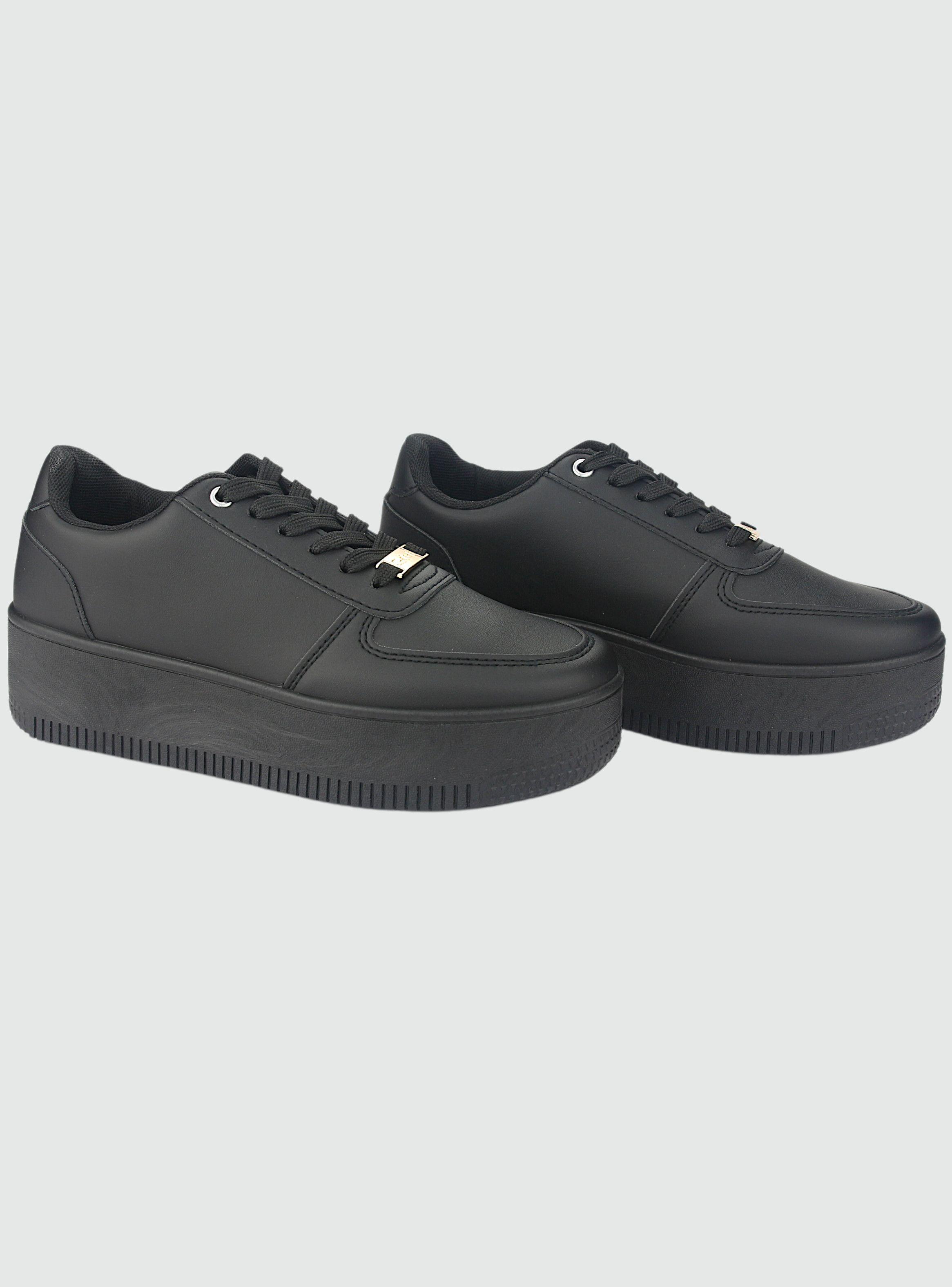 Zapatilla Chalada Mujer Metta-12 Negro Urbano-4