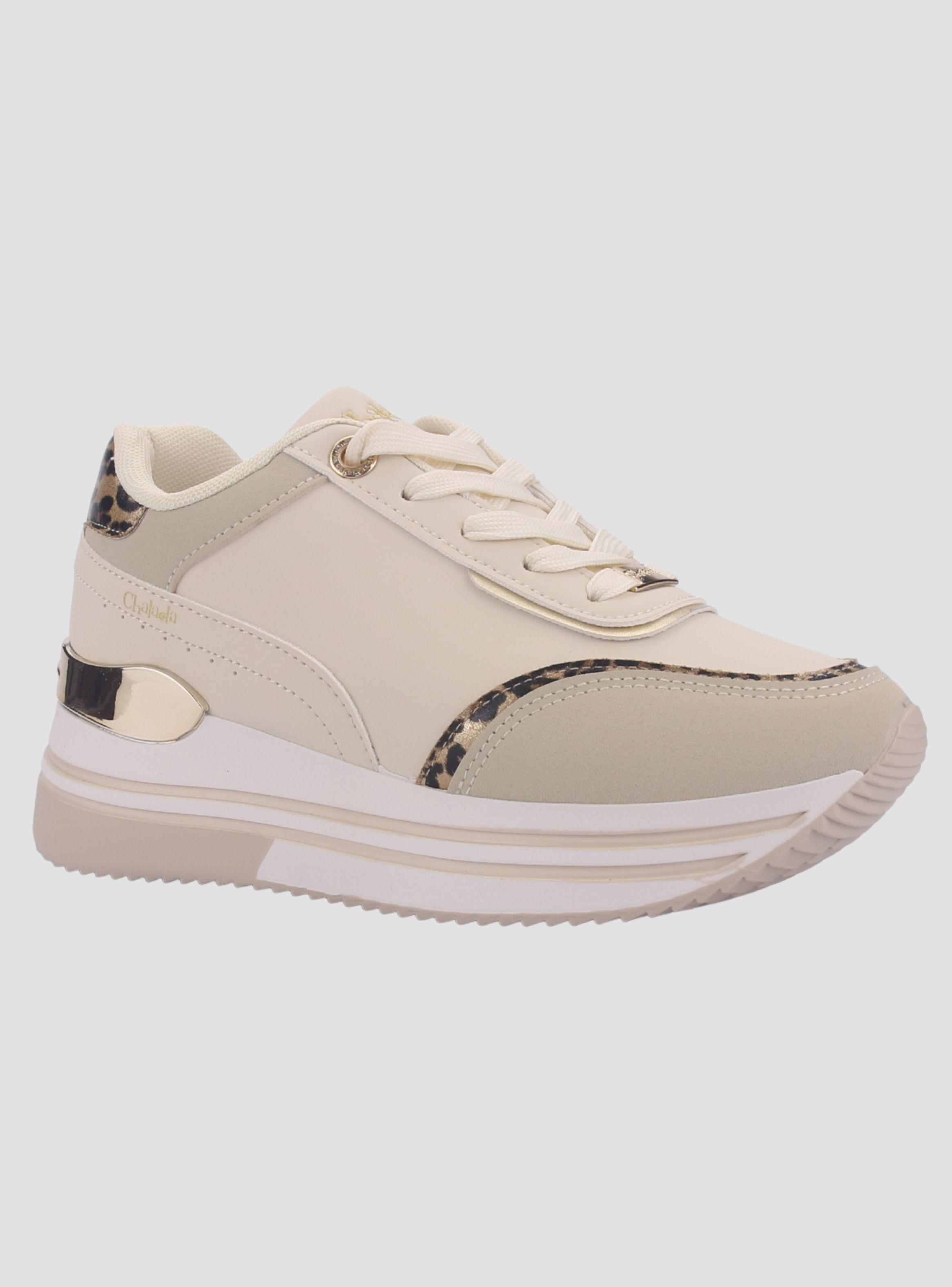 Zapatilla Mujer Chalada Valka-2 Beige Urbano-2