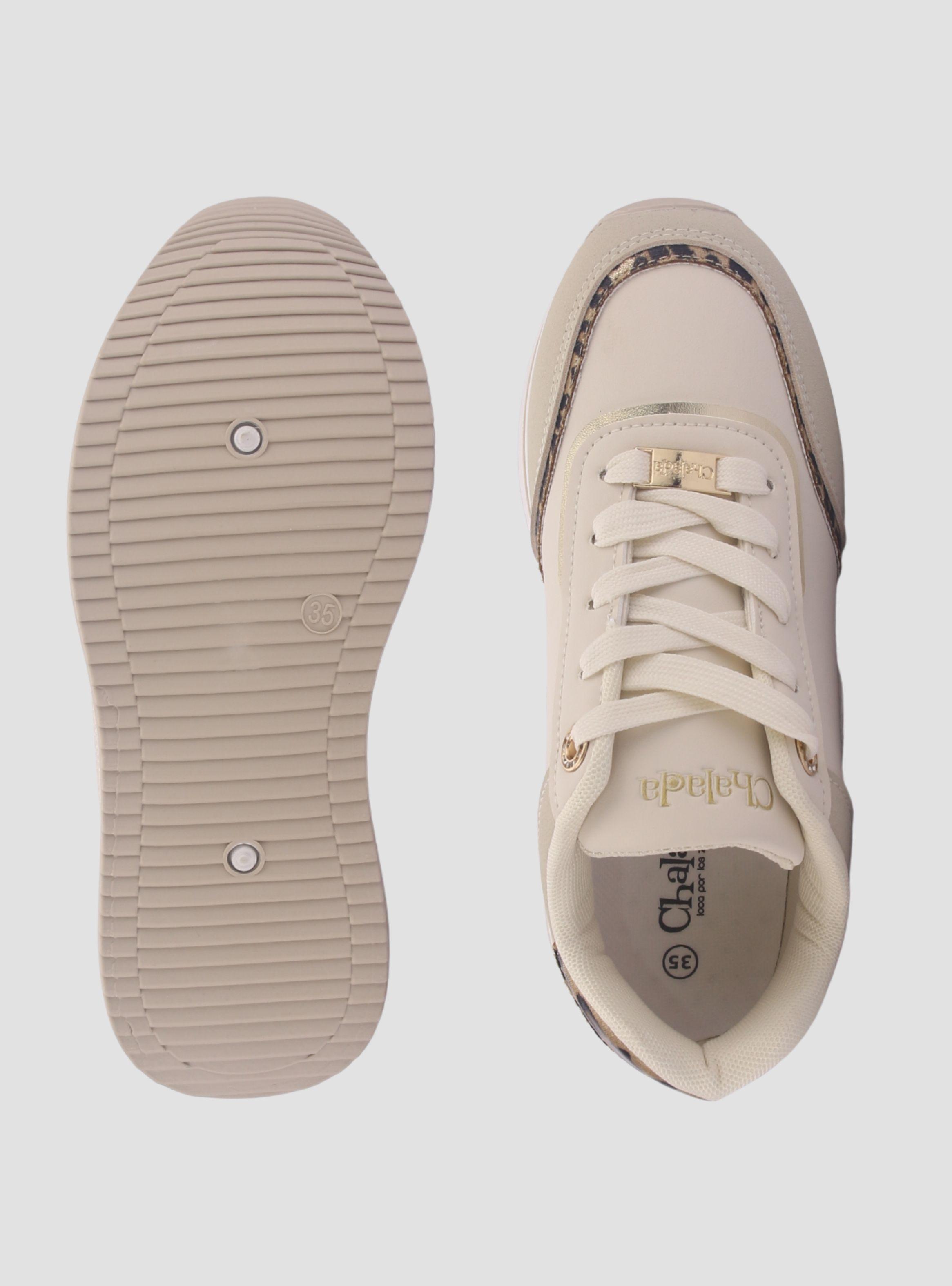 Zapatilla Mujer Chalada Valka-2 Beige Urbano-6