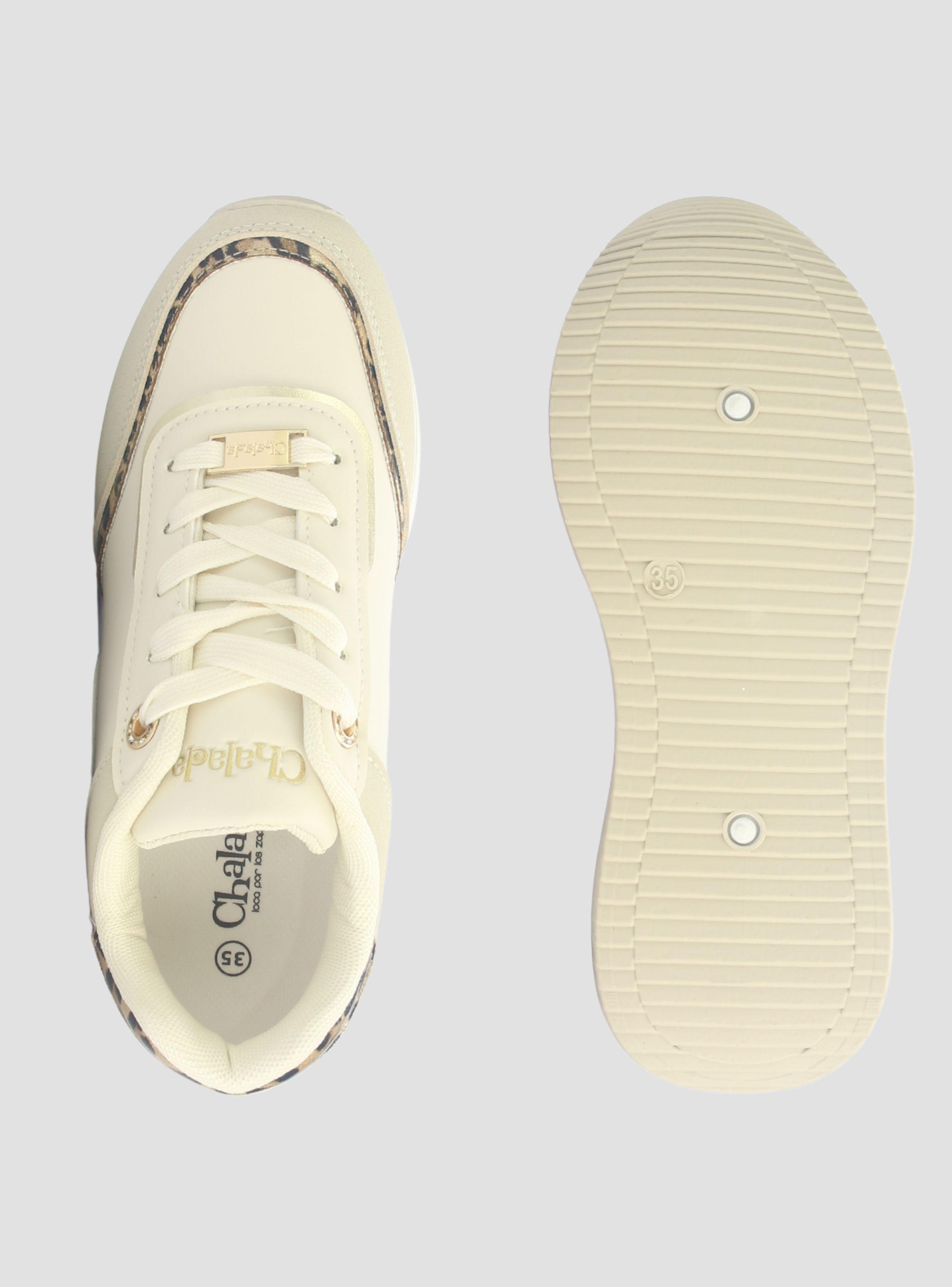 Zapatilla Mujer Chalada Valka-2 Beige Urbano-6