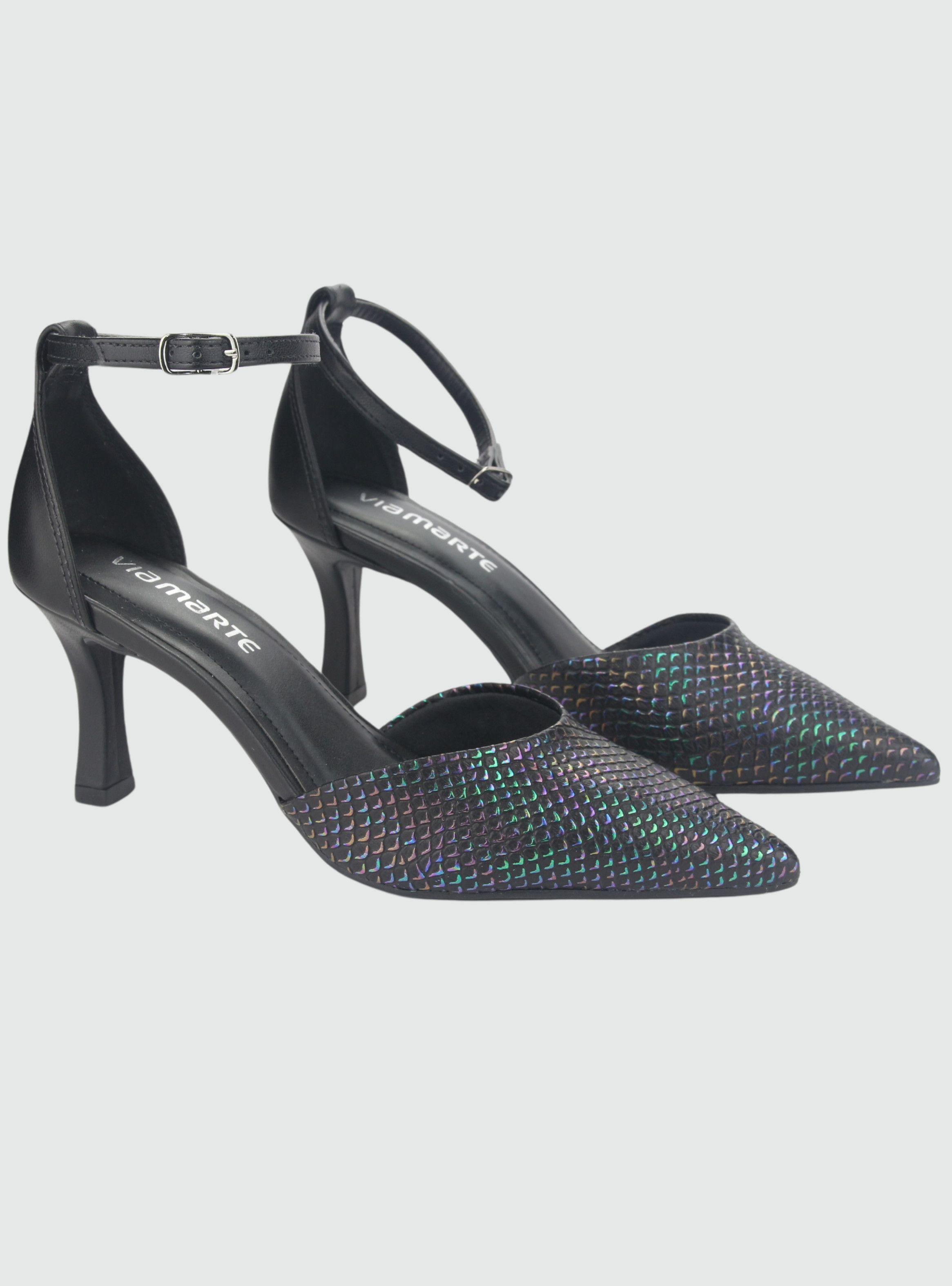 Zapato Via Marte Mujer 23-15706 Preto Casual-4