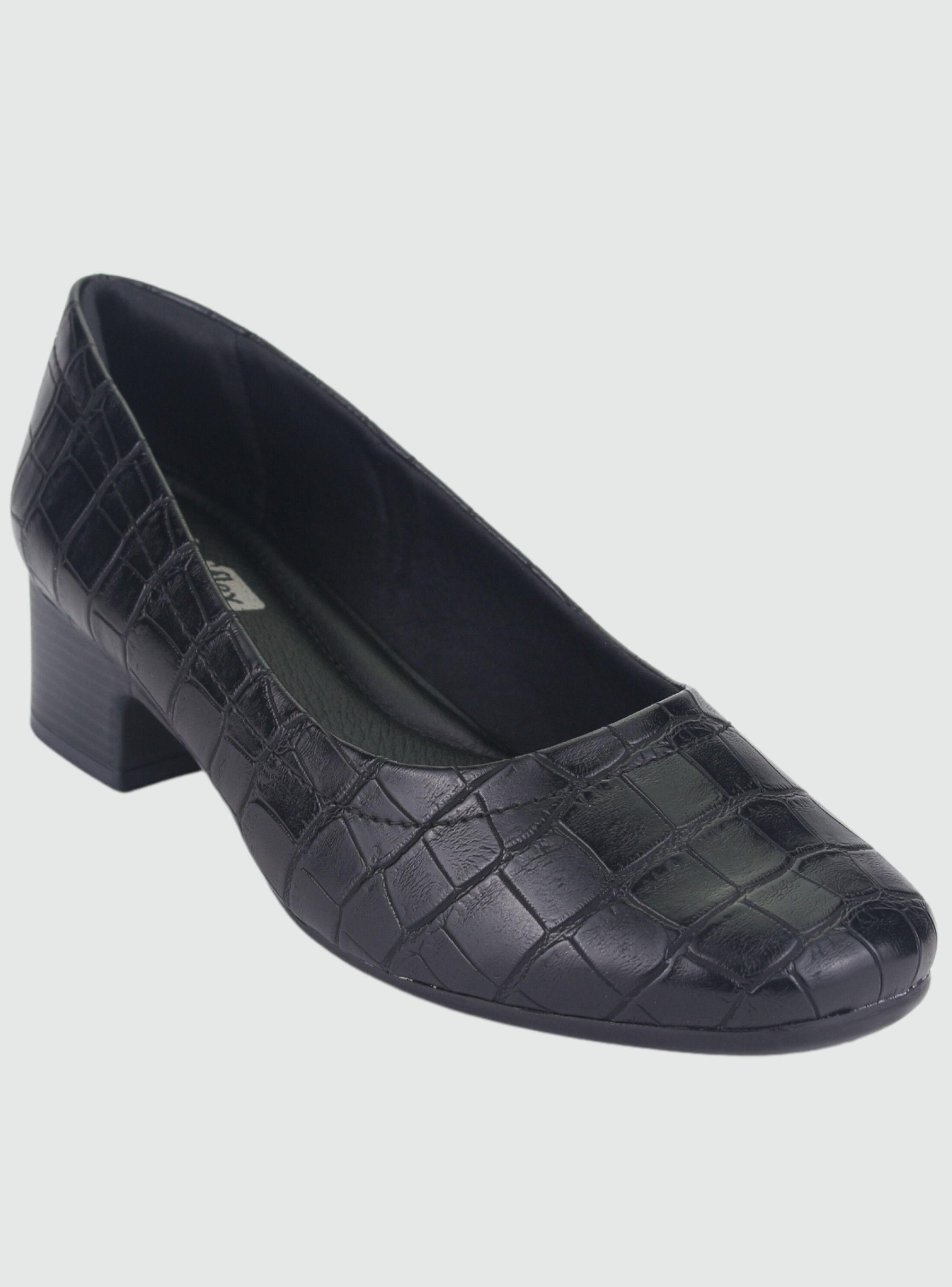 Zapato Comfortflex Mujer 2086301 Negro Casual-2