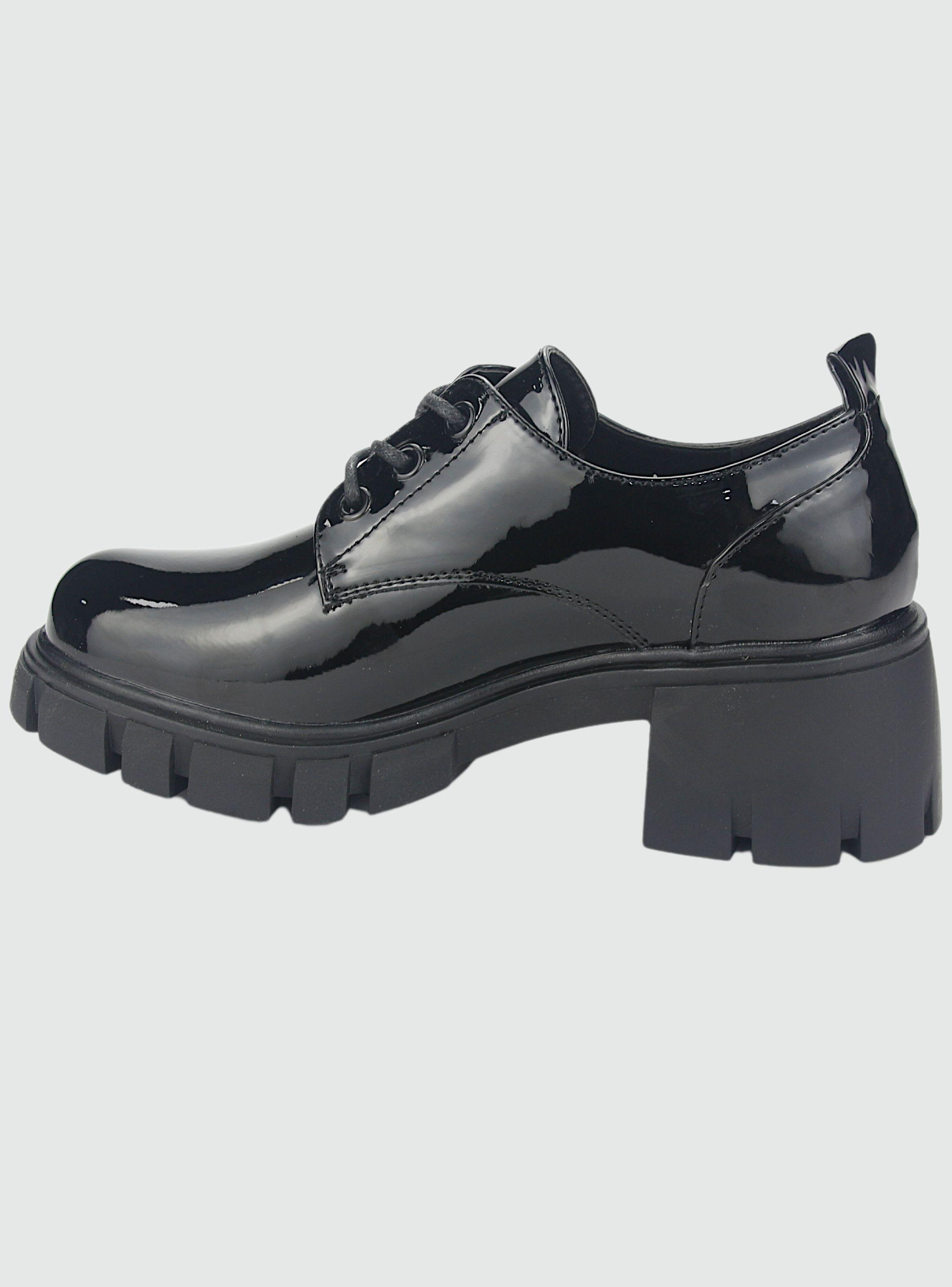 Zapato Chalada Mujer Justy-1 Negro Casual-1