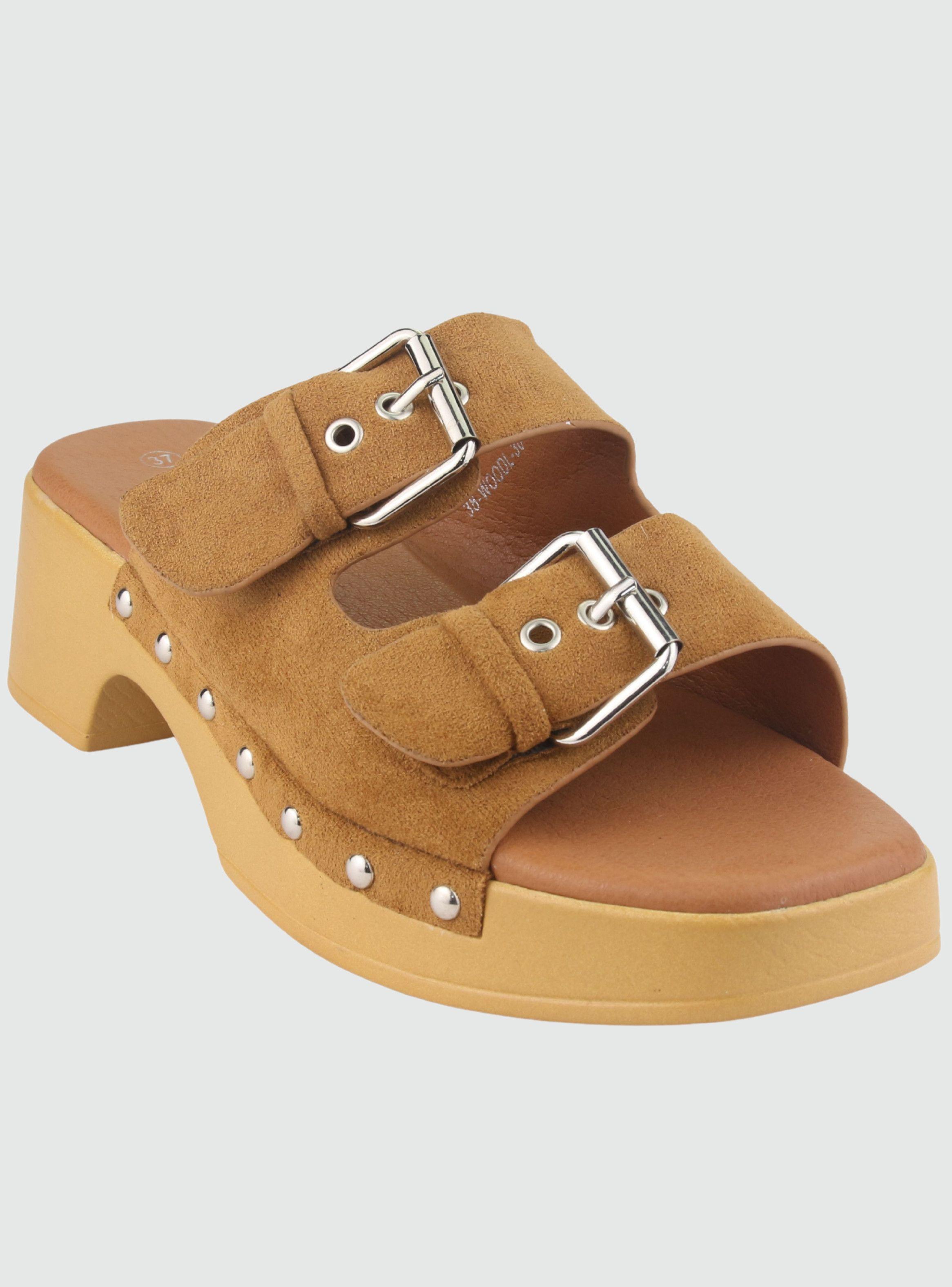 Sandalia Chalada Mujer Woodl-30 Camel Casual-2