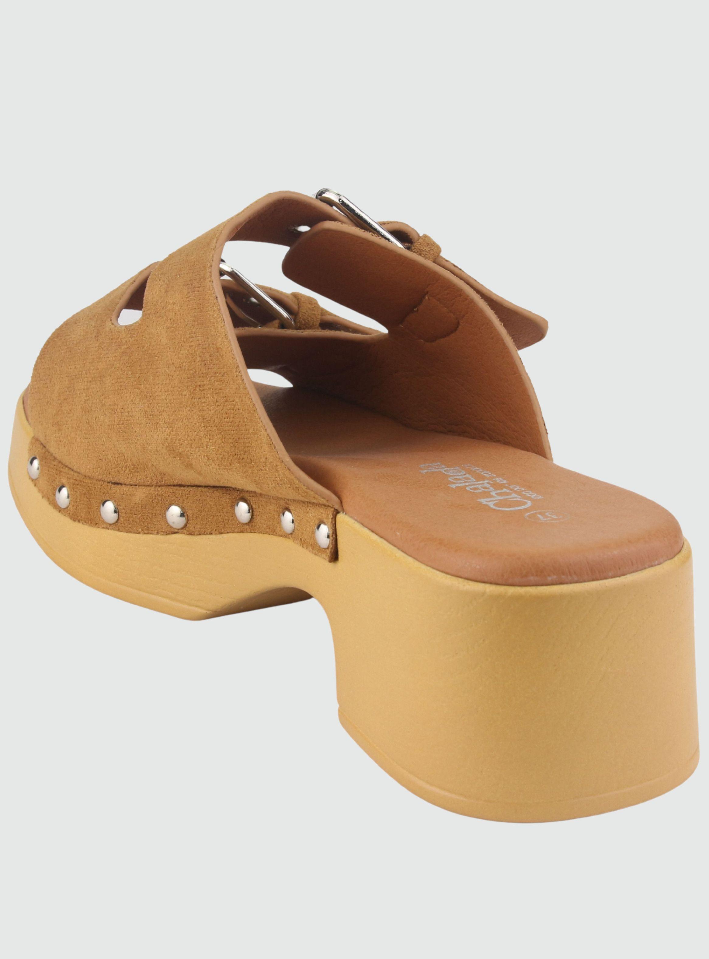 Sandalia Chalada Mujer Woodl-30 Camel Casual-3