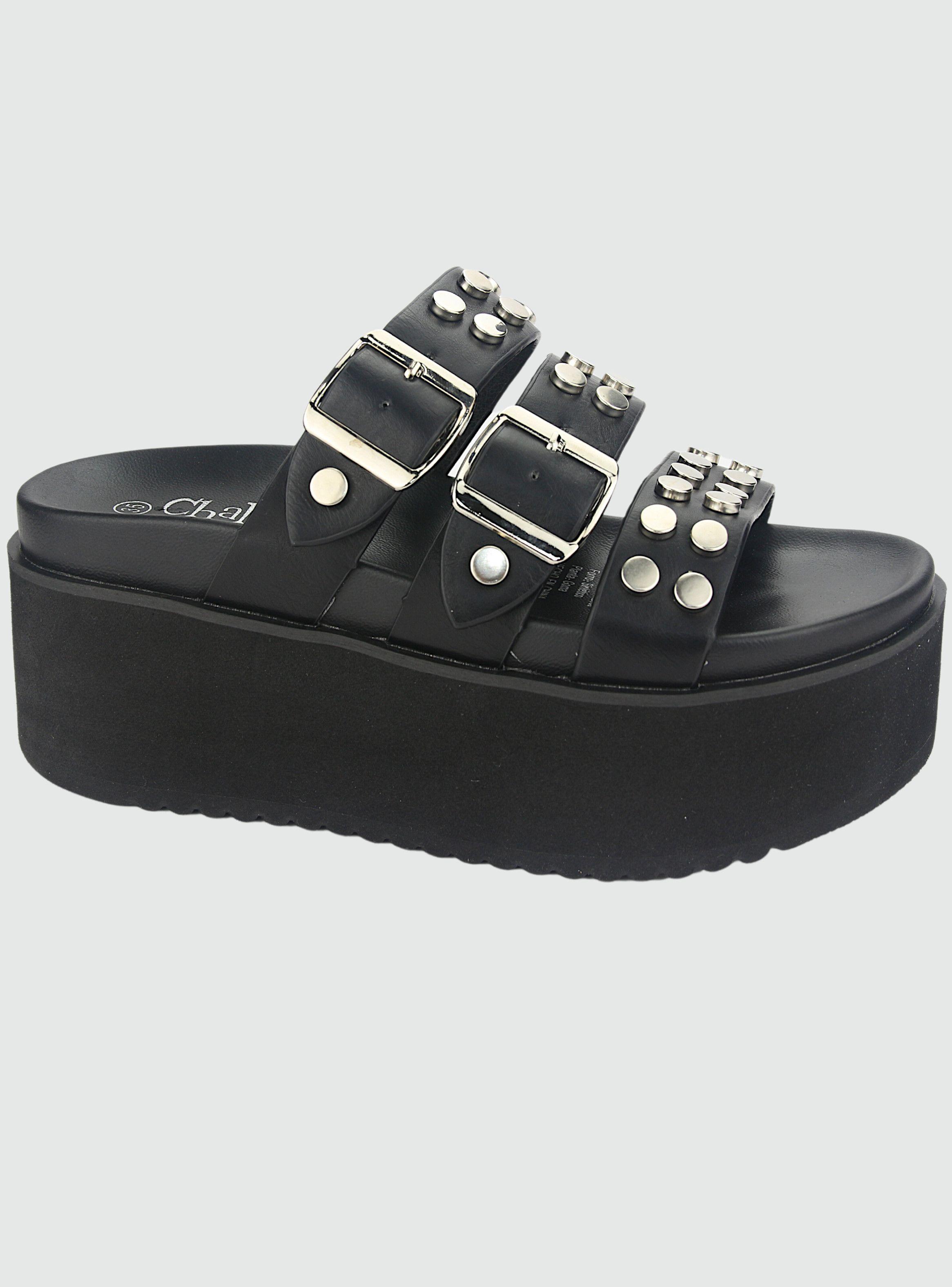 Sandalia Chalada Mujer Viru-28 Negro Casual-0