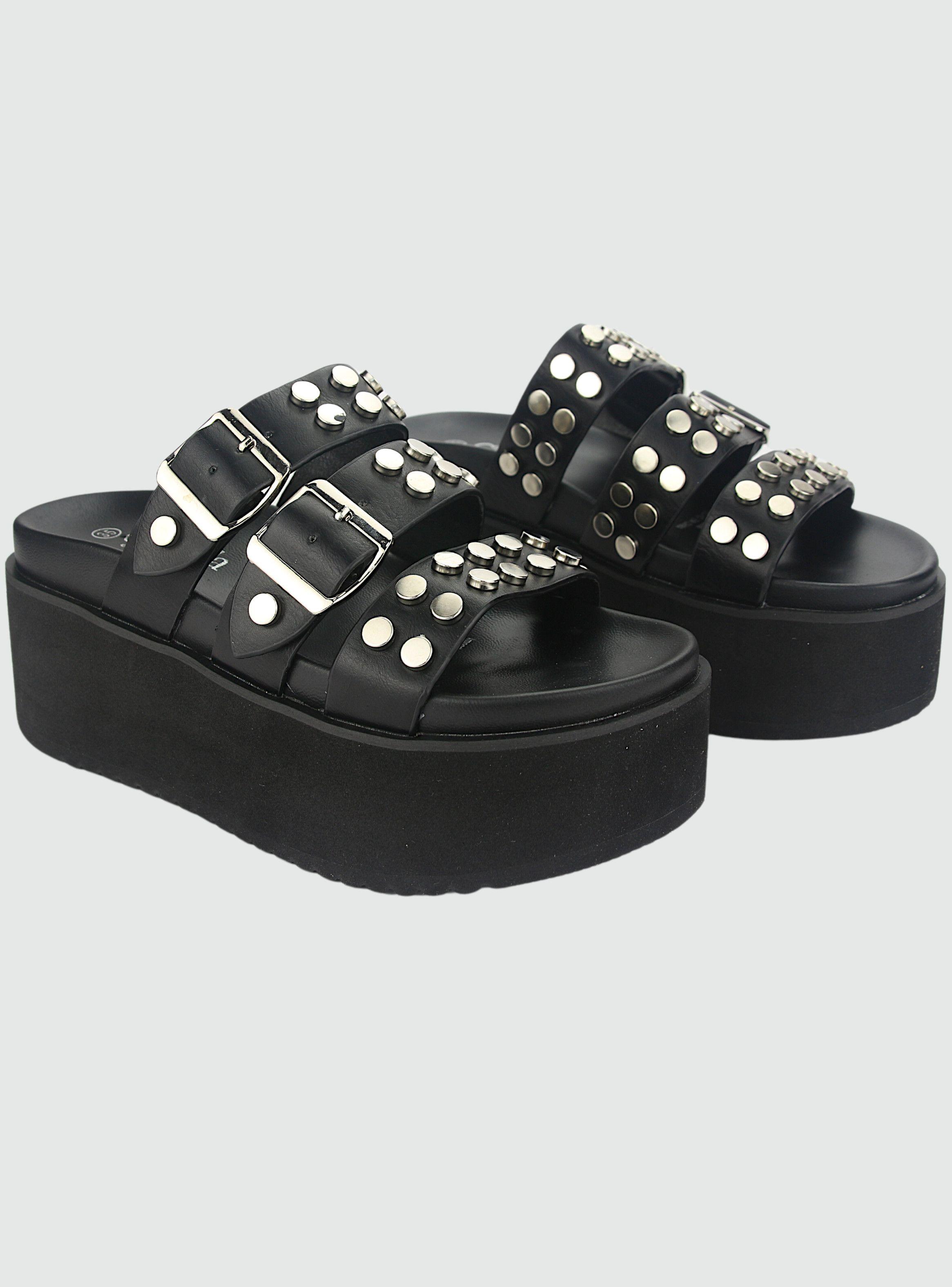 Sandalia Chalada Mujer Viru-28 Negro Casual-4