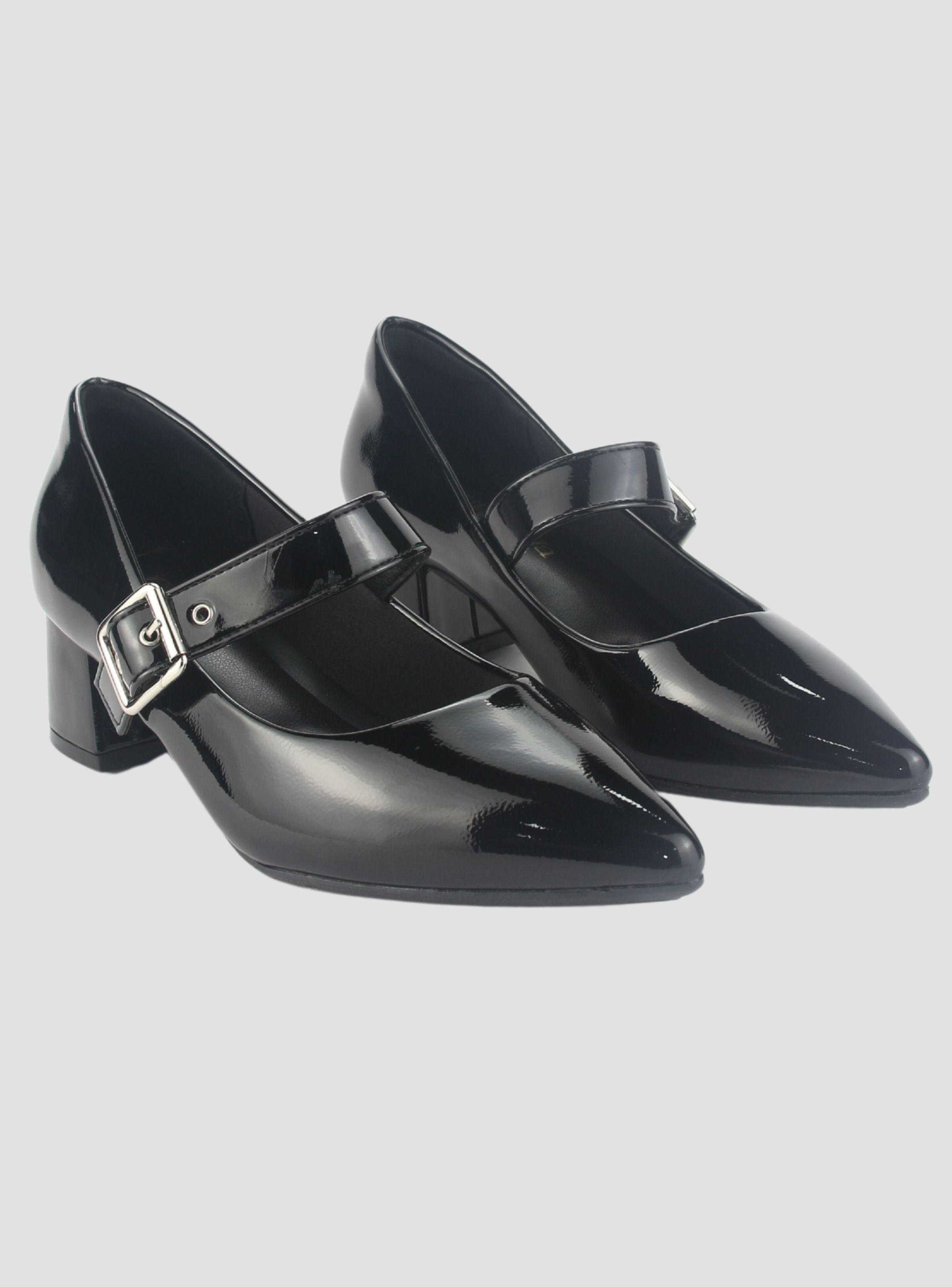 Zapato Chalada Mujer Biccari-1 Negro Casual-4