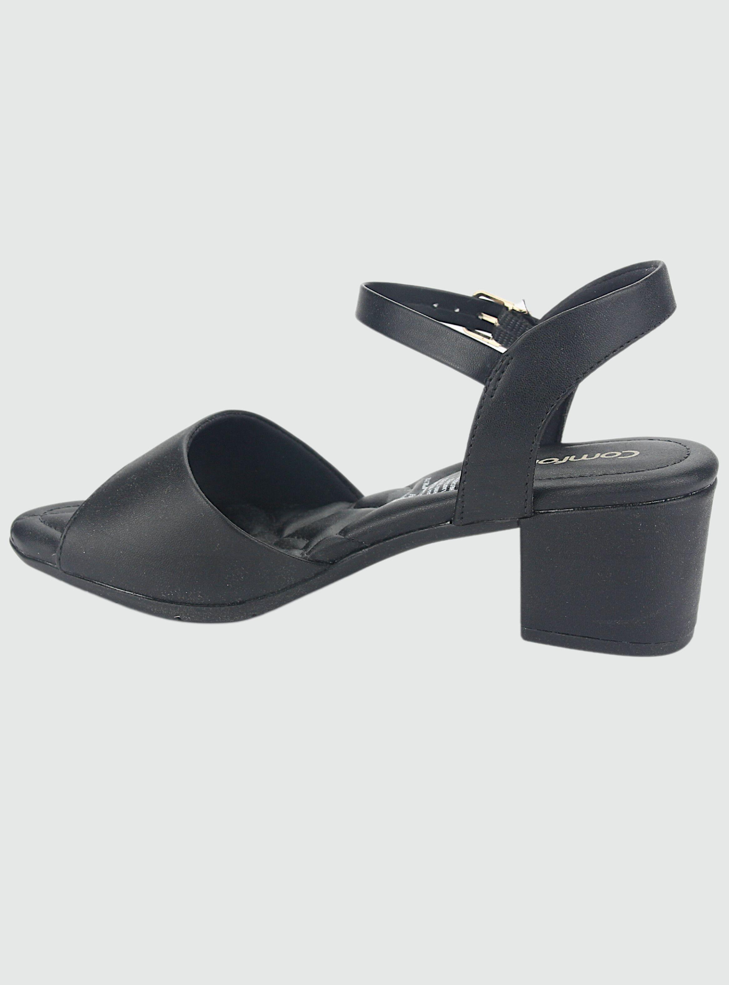 Sandalia Comfortflex Mujer 2357402 Negro Casual-1