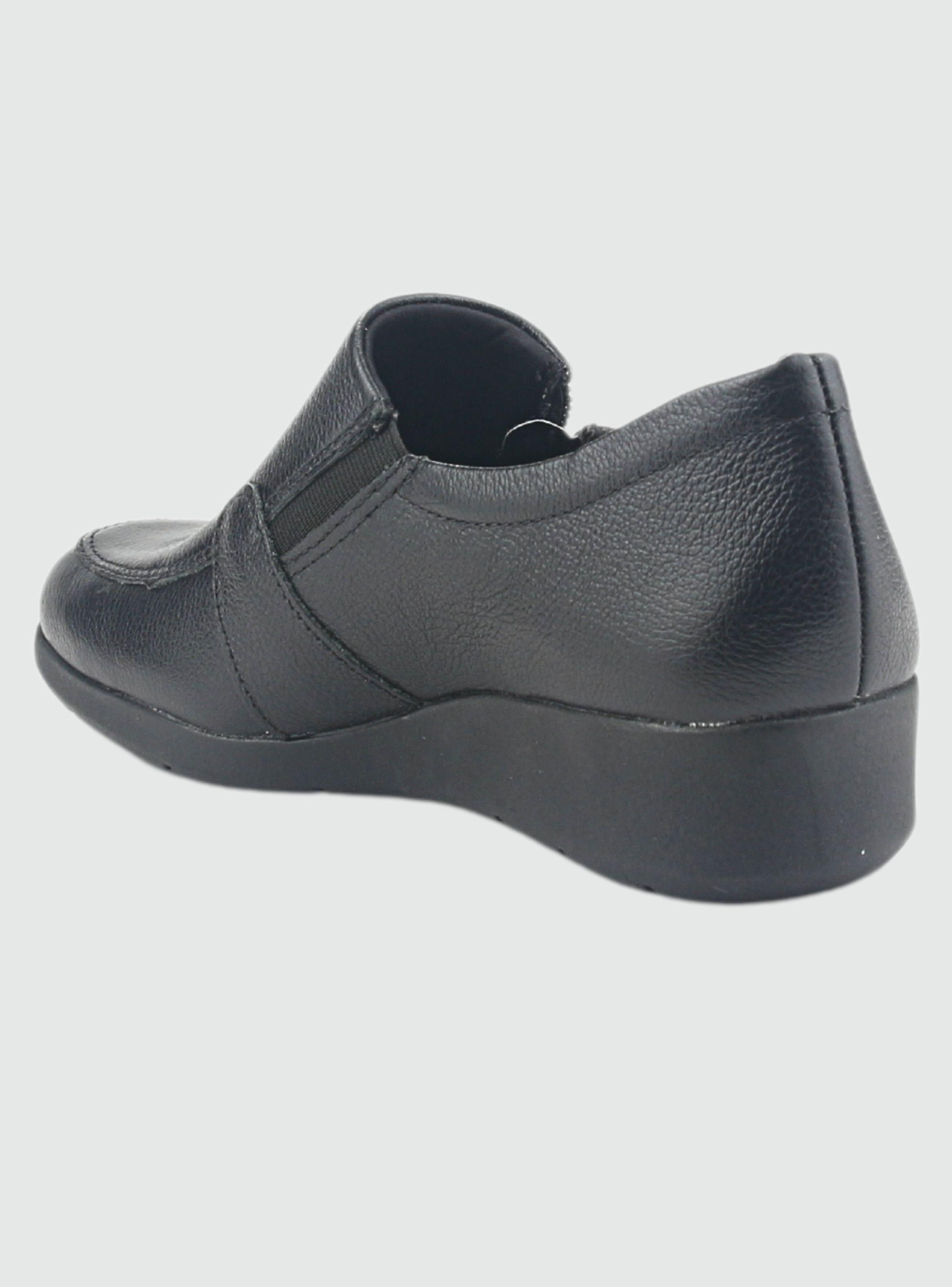 Mocasin Comfortflex Mujer 2393402 Negro Casual-3
