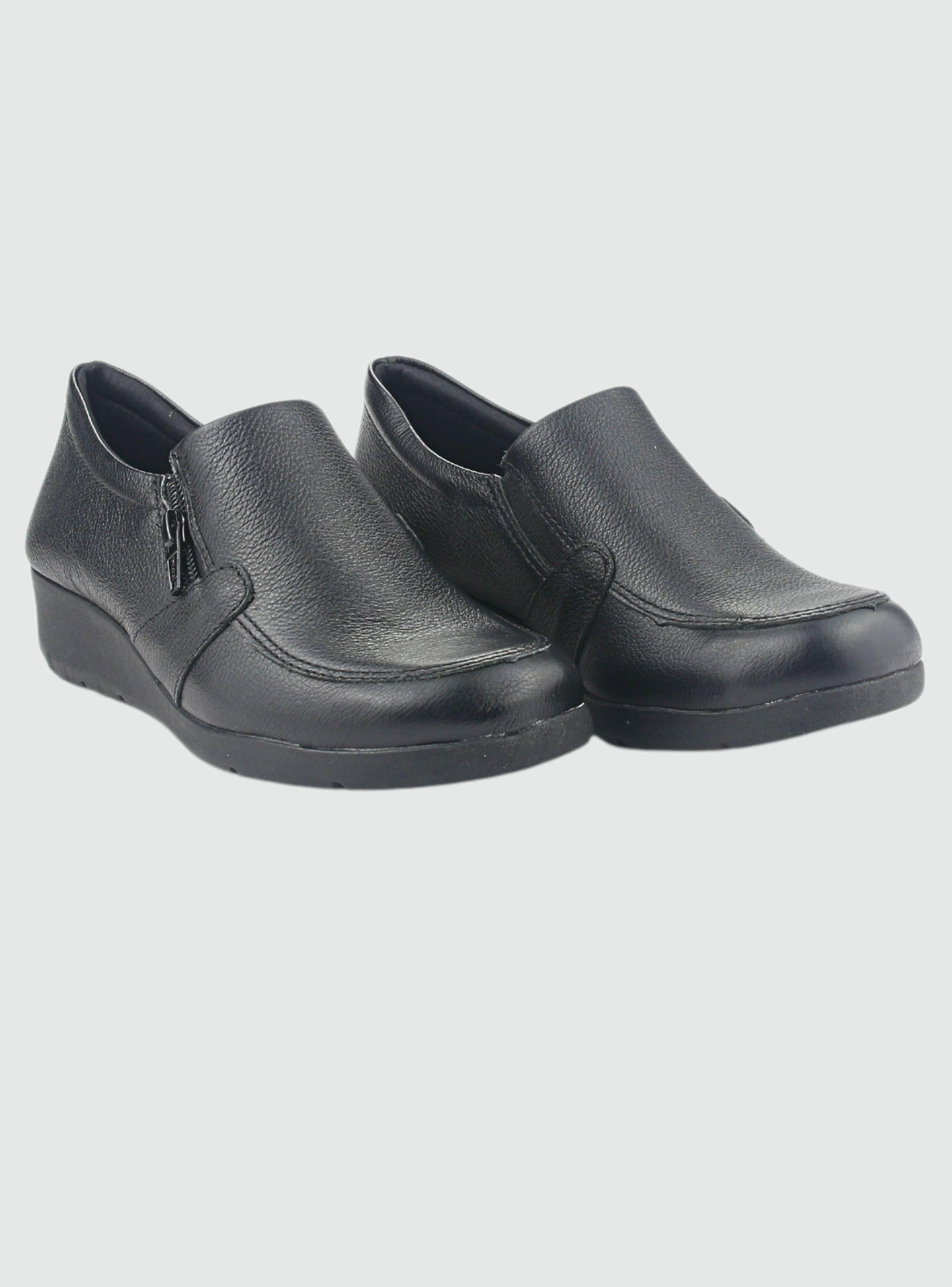 Mocasin Comfortflex Mujer 2393402 Negro Casual-4
