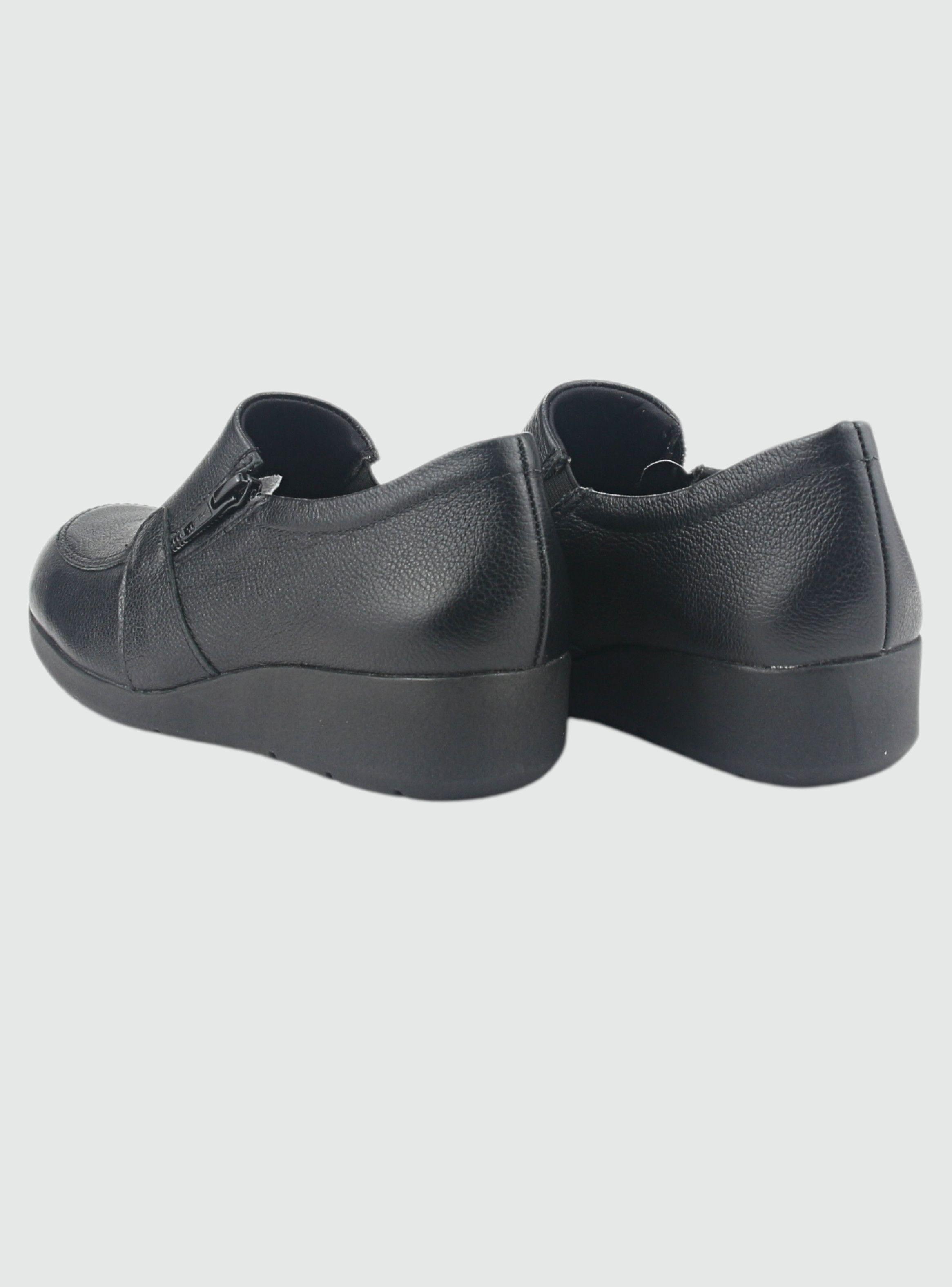 Mocasin Comfortflex Mujer 2393402 Negro Casual-5