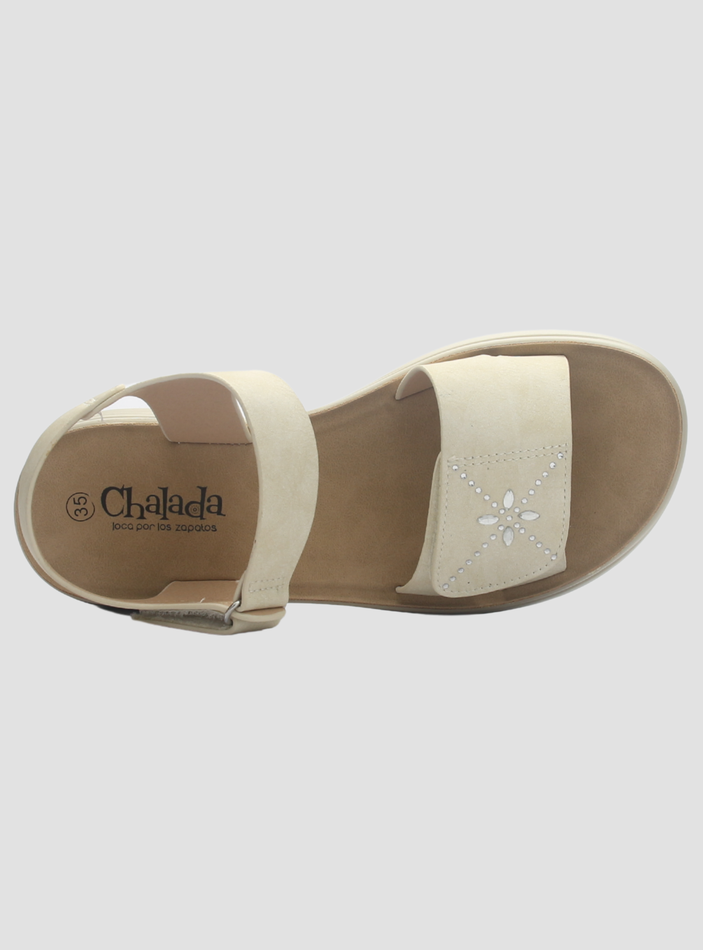 Sandalia de mujer Beige Casual Chalada Bless-1-4