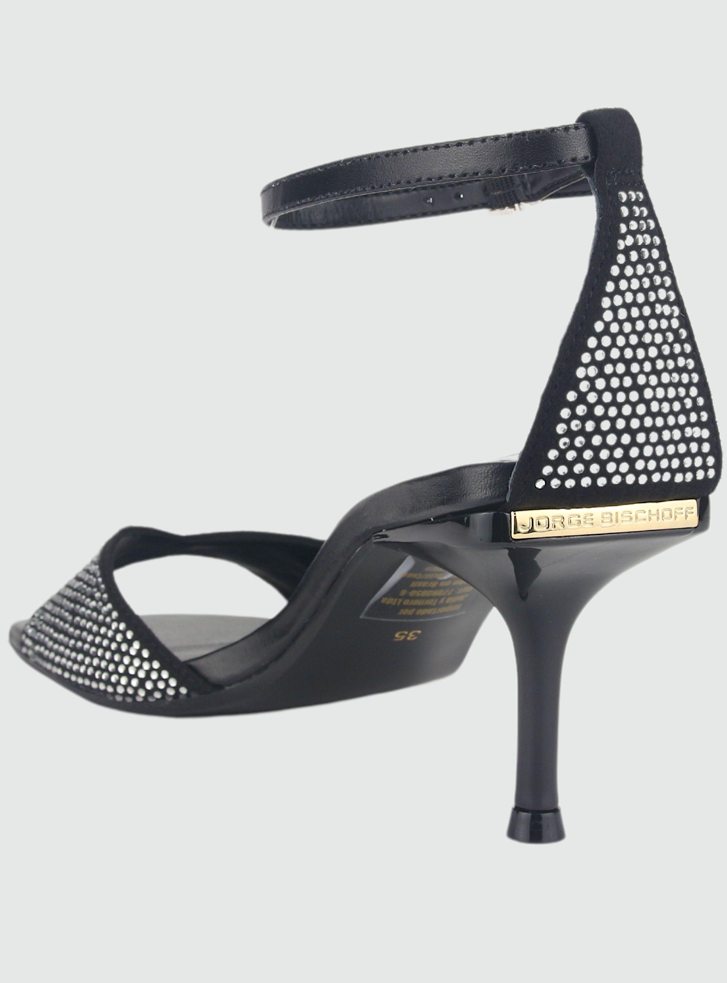 Sandalia Jorge Bischoff Mujer J10543039 Negro Casual-3