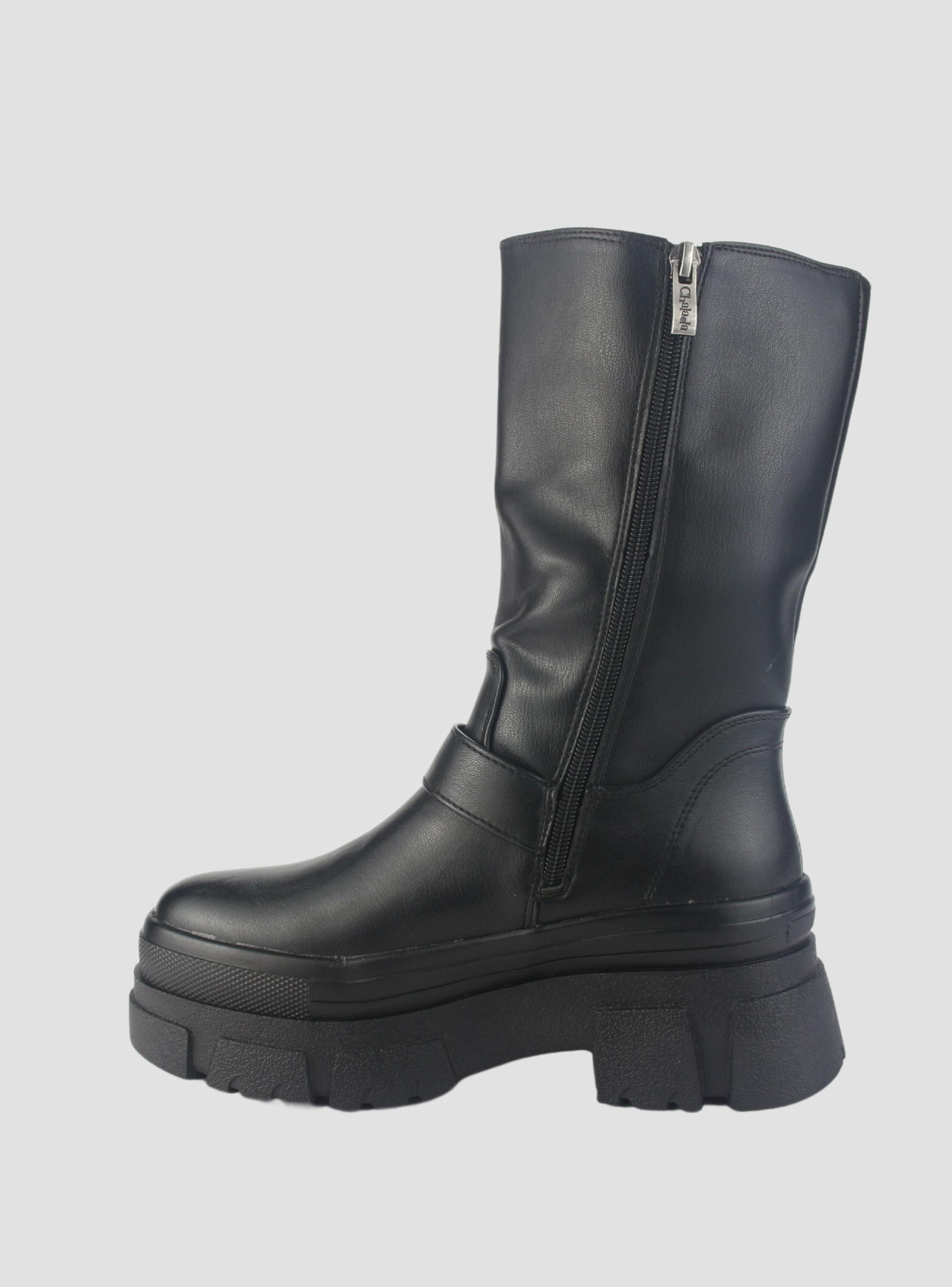 Botin Chalada Mujer Fley-1 Negro Casual-1