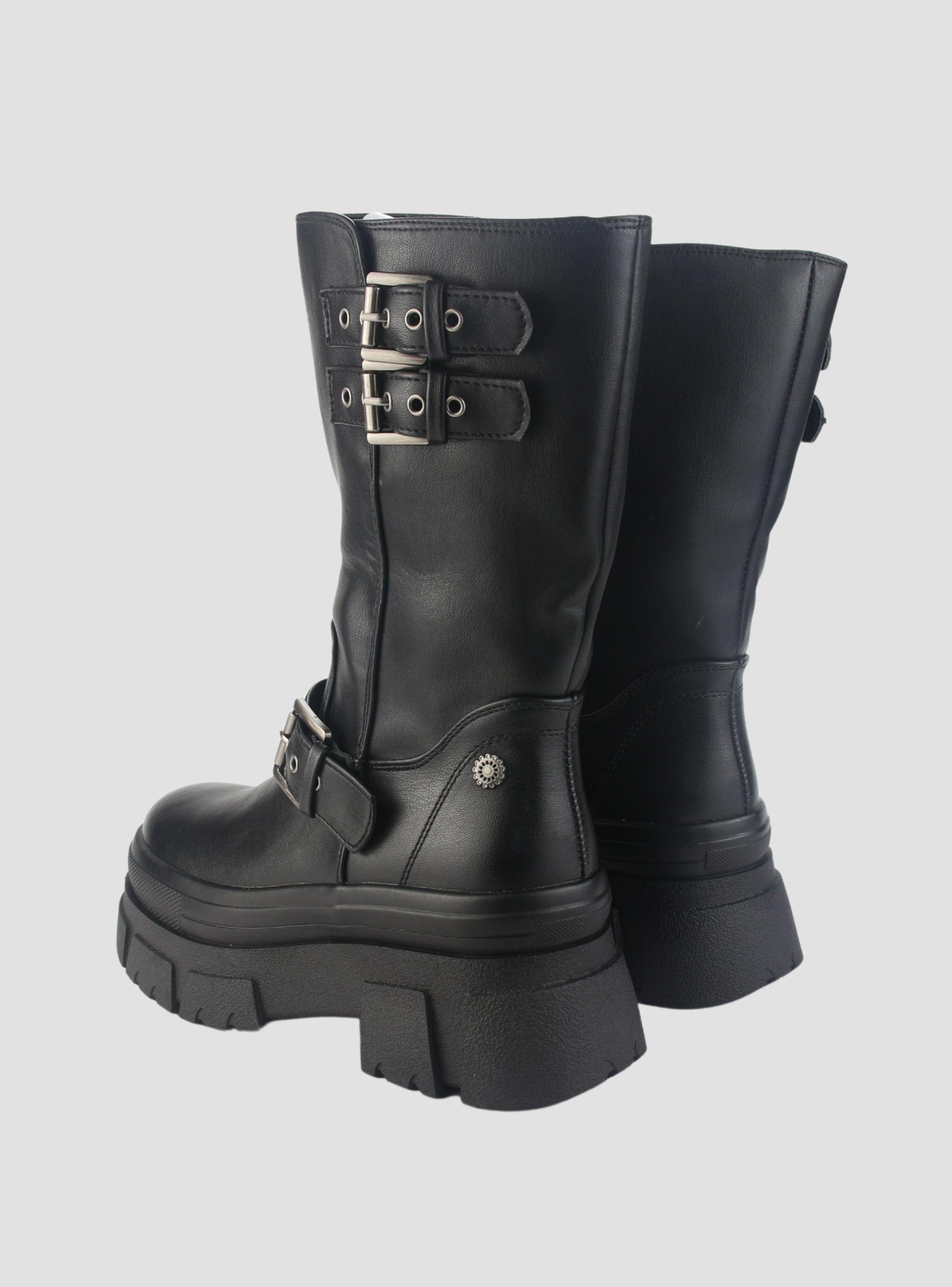 Botin Chalada Mujer Fley-1 Negro Casual-5