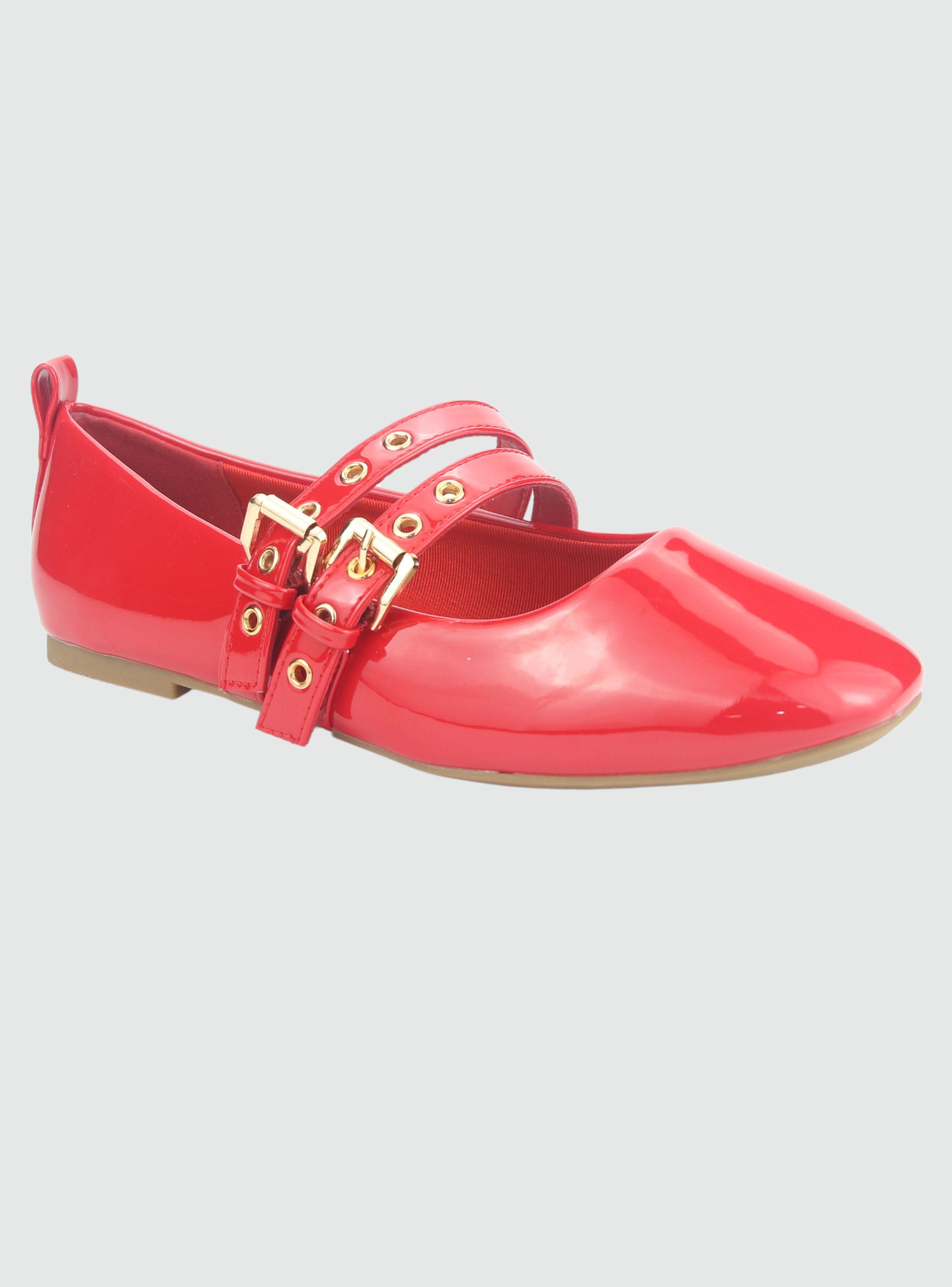 Ballerina Chalada Mujer Miu-3 Rojo Casual-4