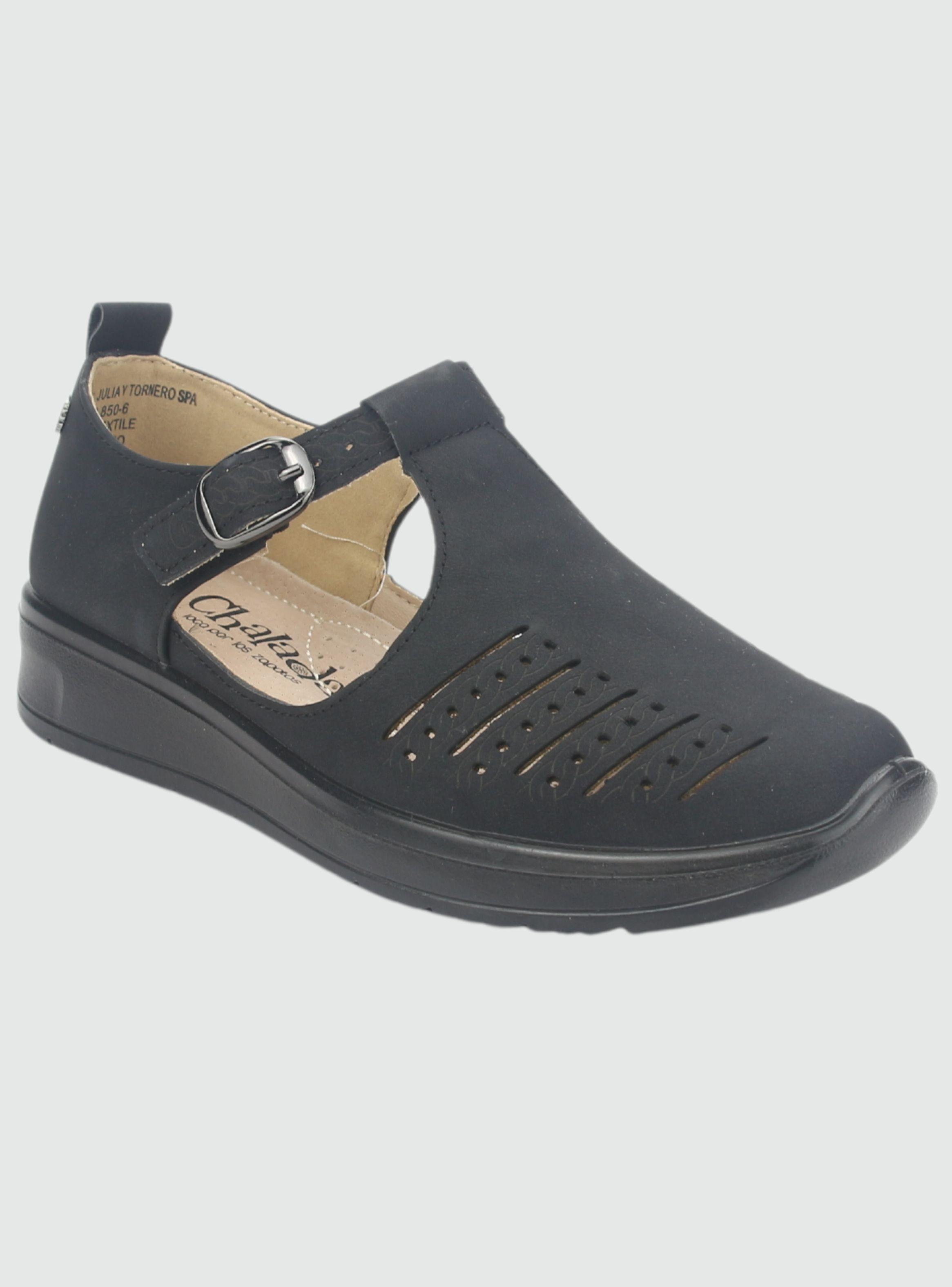 Zapato Chalada Mujer Peny-2 Negro Casual-2