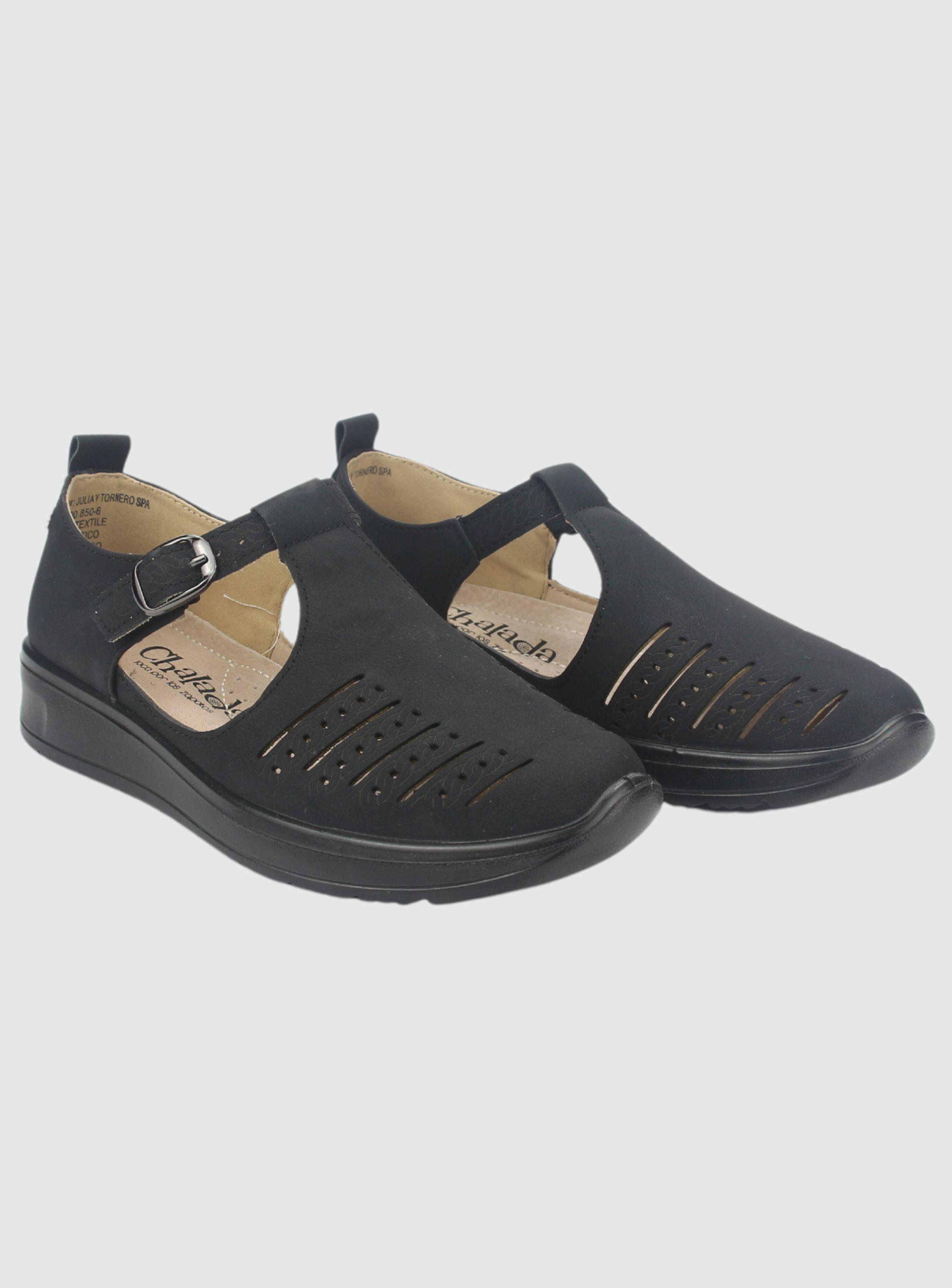 Zapato Chalada Mujer Peny-2 Negro Casual-4