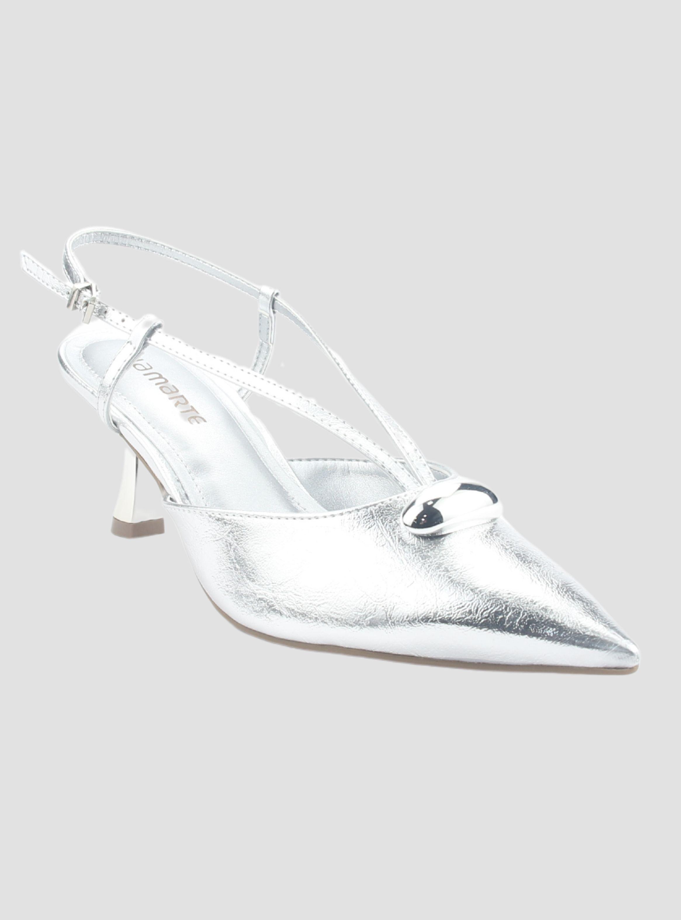Zapato Via Marte Mujer 168-001-02 Plateado Casual-2
