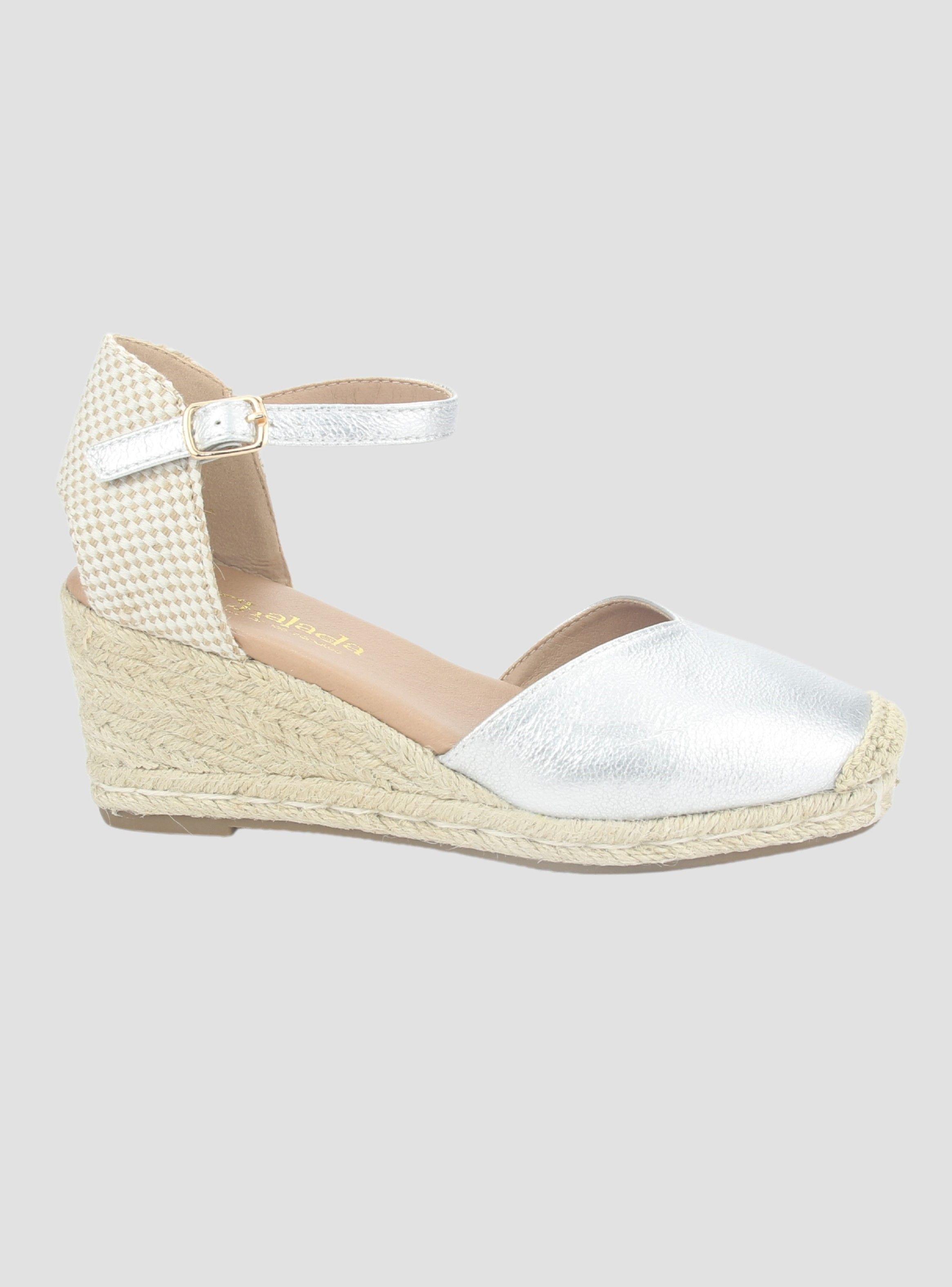 Zapato Chalada Mujer Penny-2 Plateado Plataforma-0