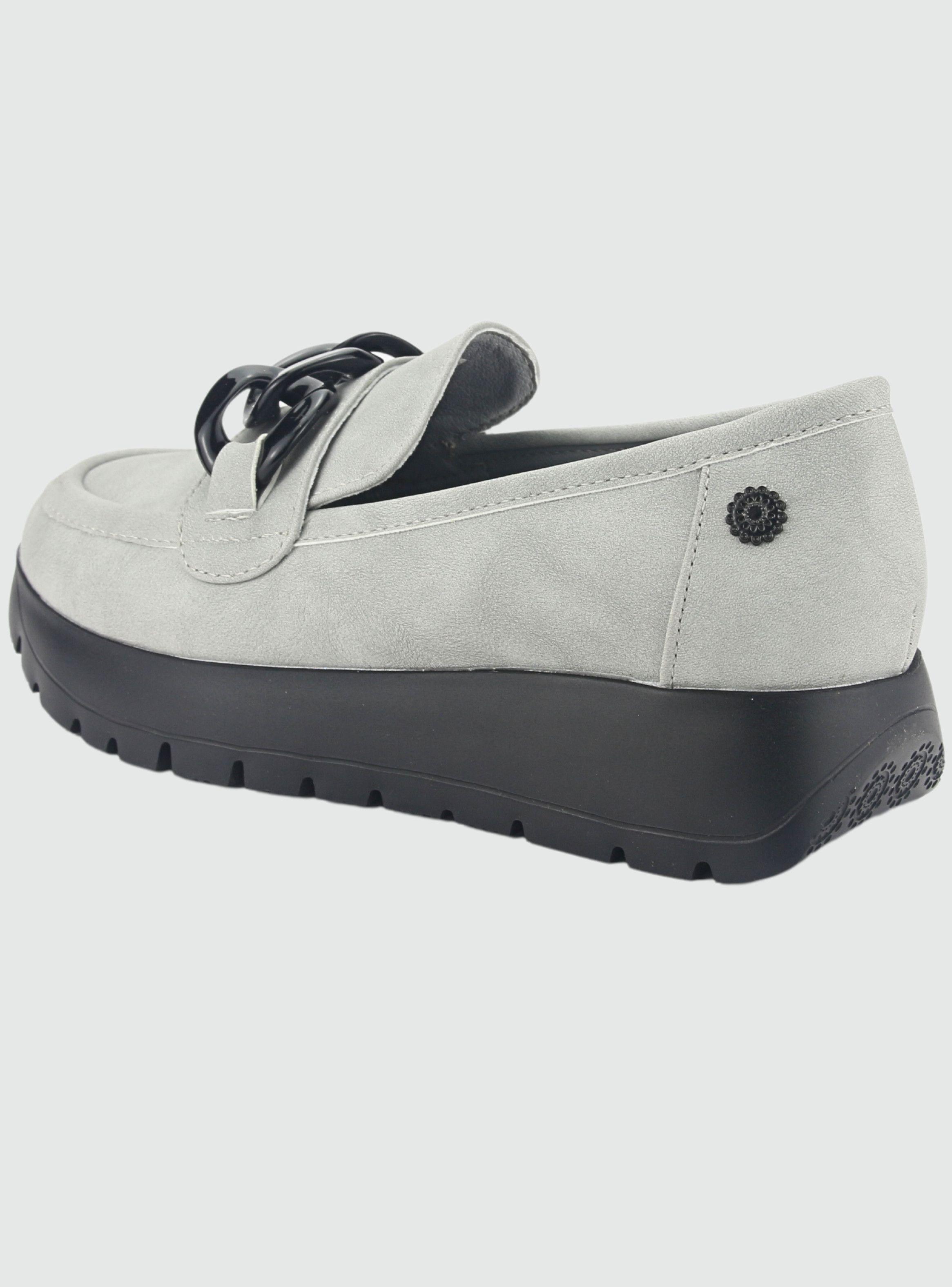 Mocasin Chalada Mujer Wonder-1 Plateado Casual-3