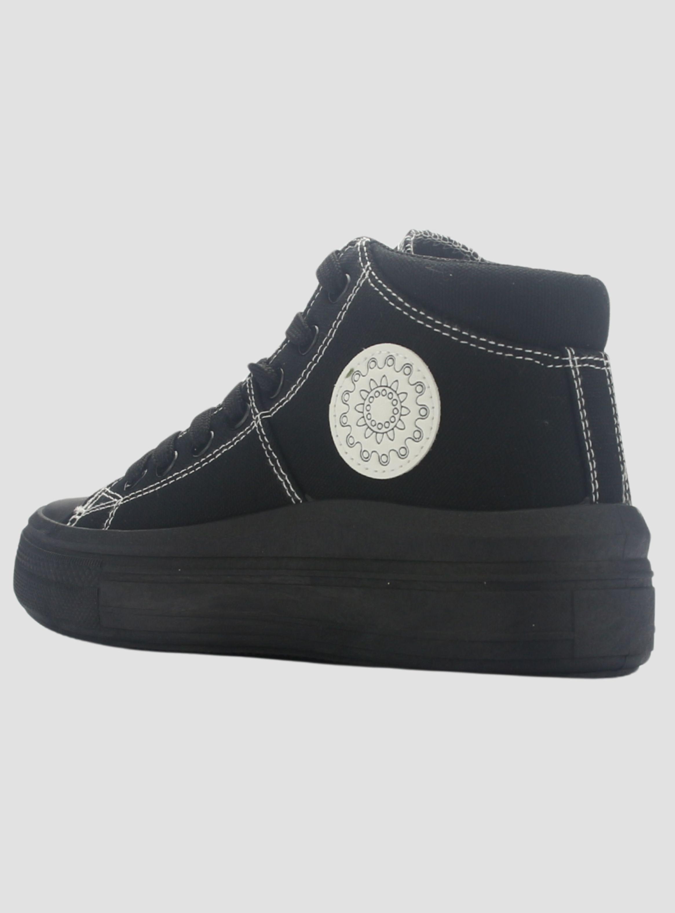 Zapatilla Chalada Mujer Clu-15 Negro Urbano-3