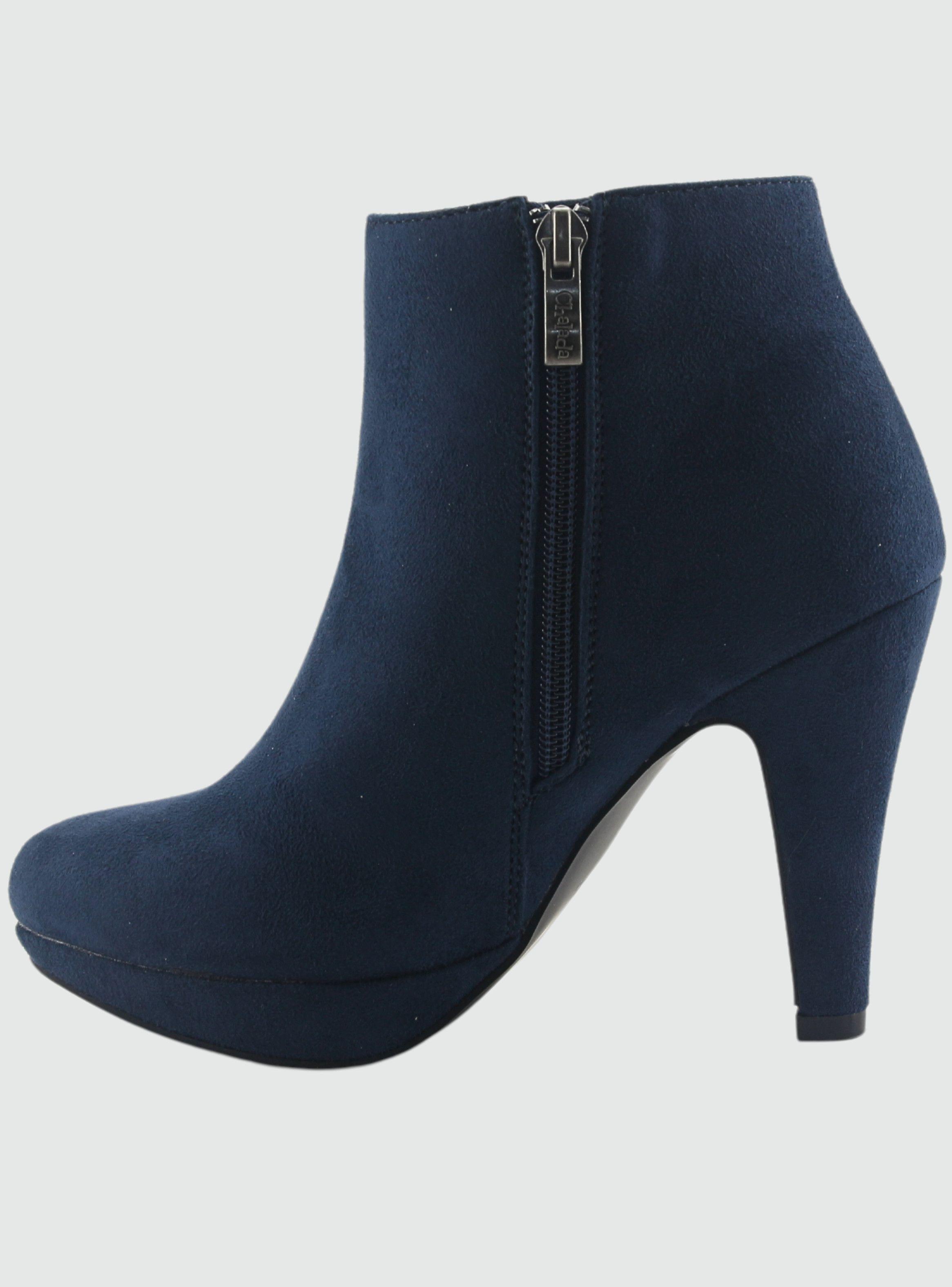 Botin Chalada Mujer Plataform-2 Azul Marino Casual-1