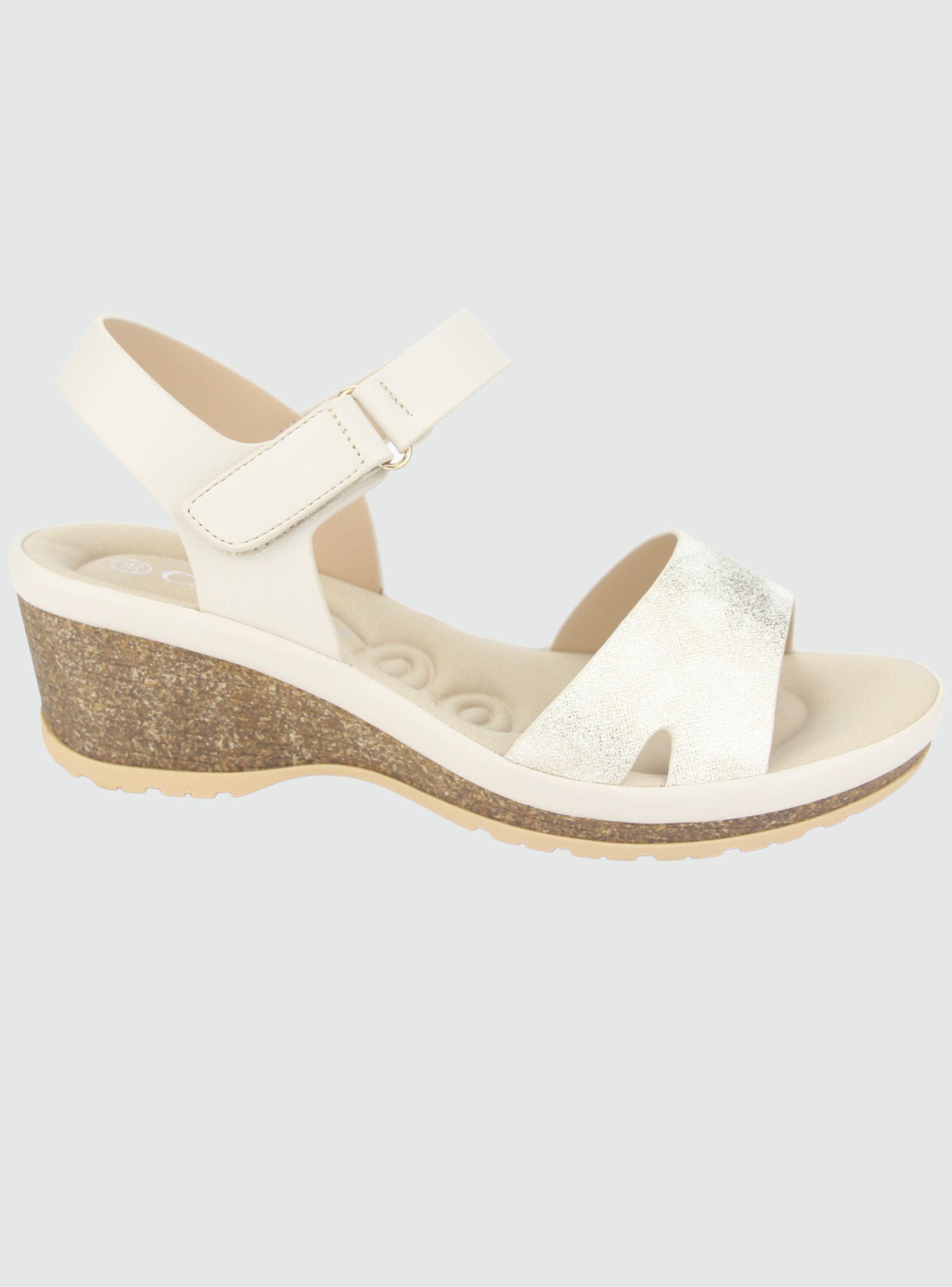 Sandalia Chalada Mujer Ica-31 Plateado Casual-0