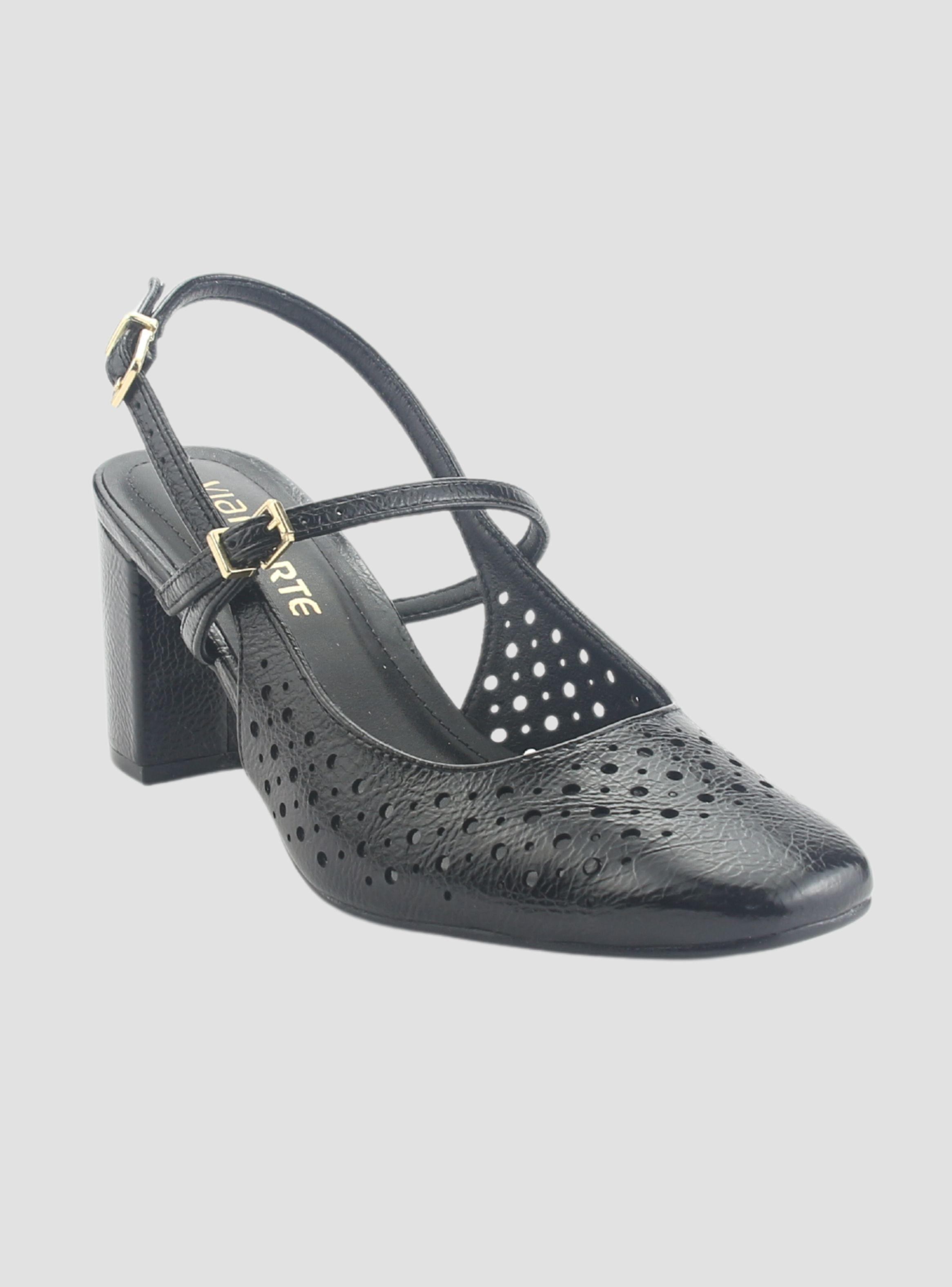 Zapato Via Marte Mujer 153-007-01 Negro Casual-2