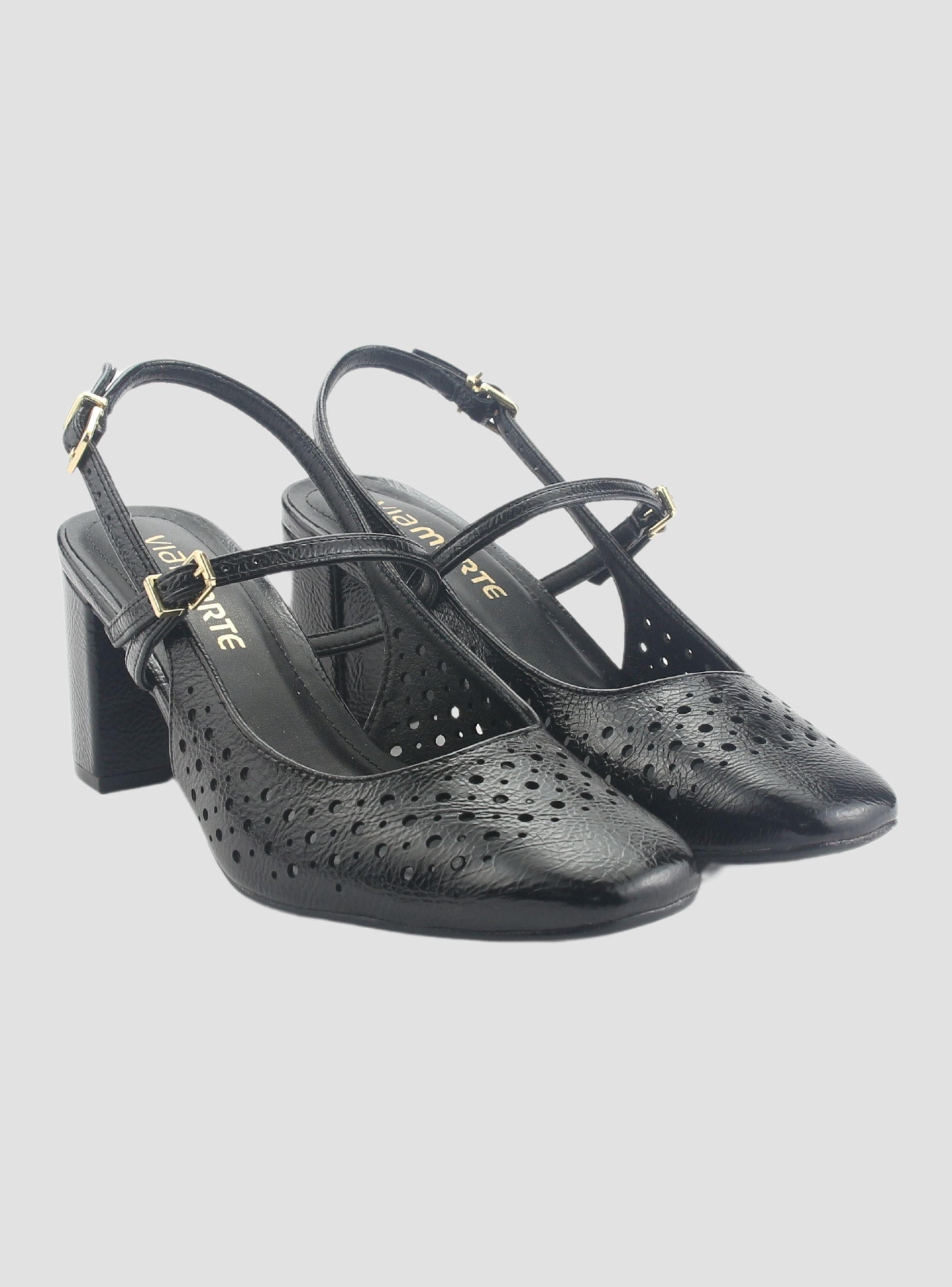 Zapato Via Marte Mujer 153-007-01 Negro Casual-4