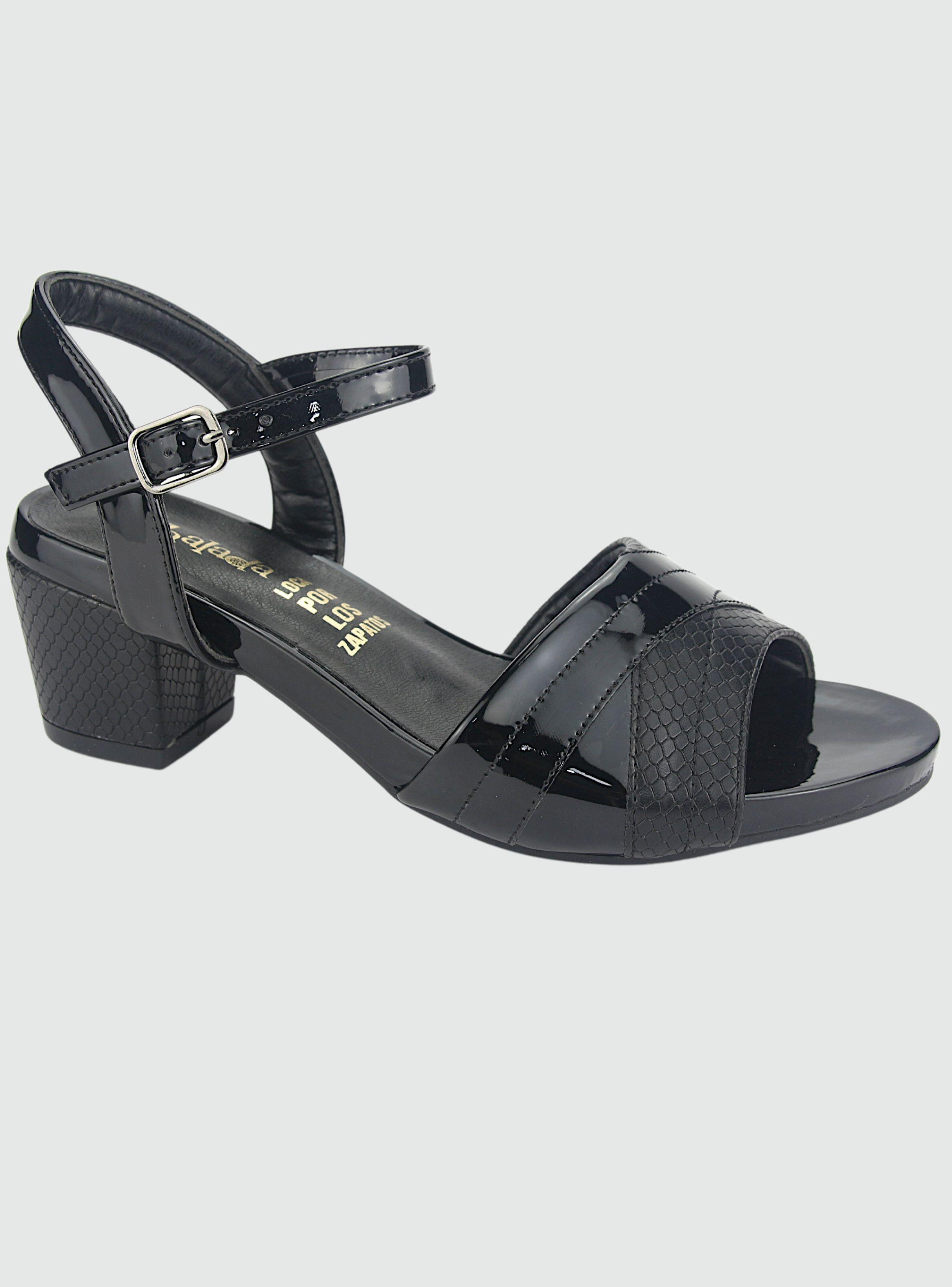Sandalia Chalada Mujer Flex-5 Negro Casual-0