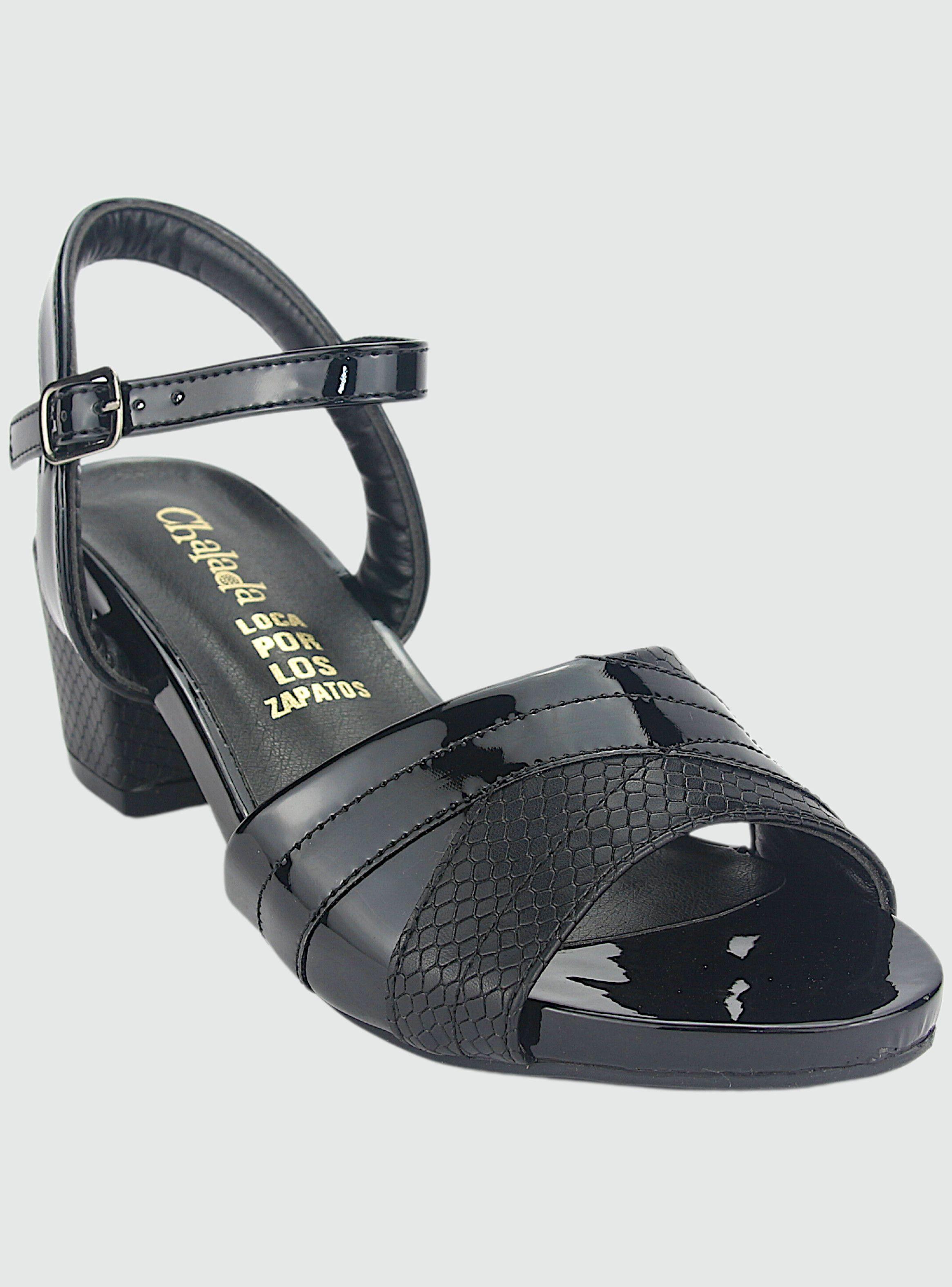 Sandalia Chalada Mujer Flex-5 Negro Casual-2